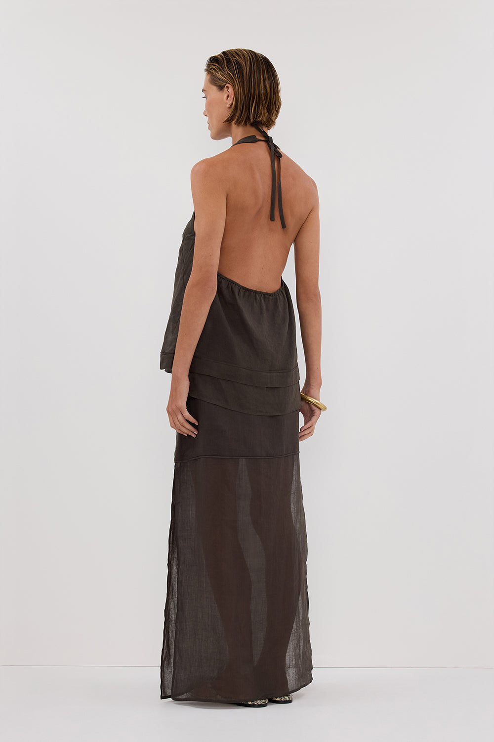 KAI PETROL RAMIE MIDI SKIRT