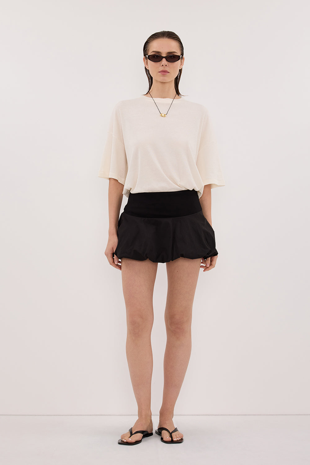 RUEBEN BLACK MINI SKIRT