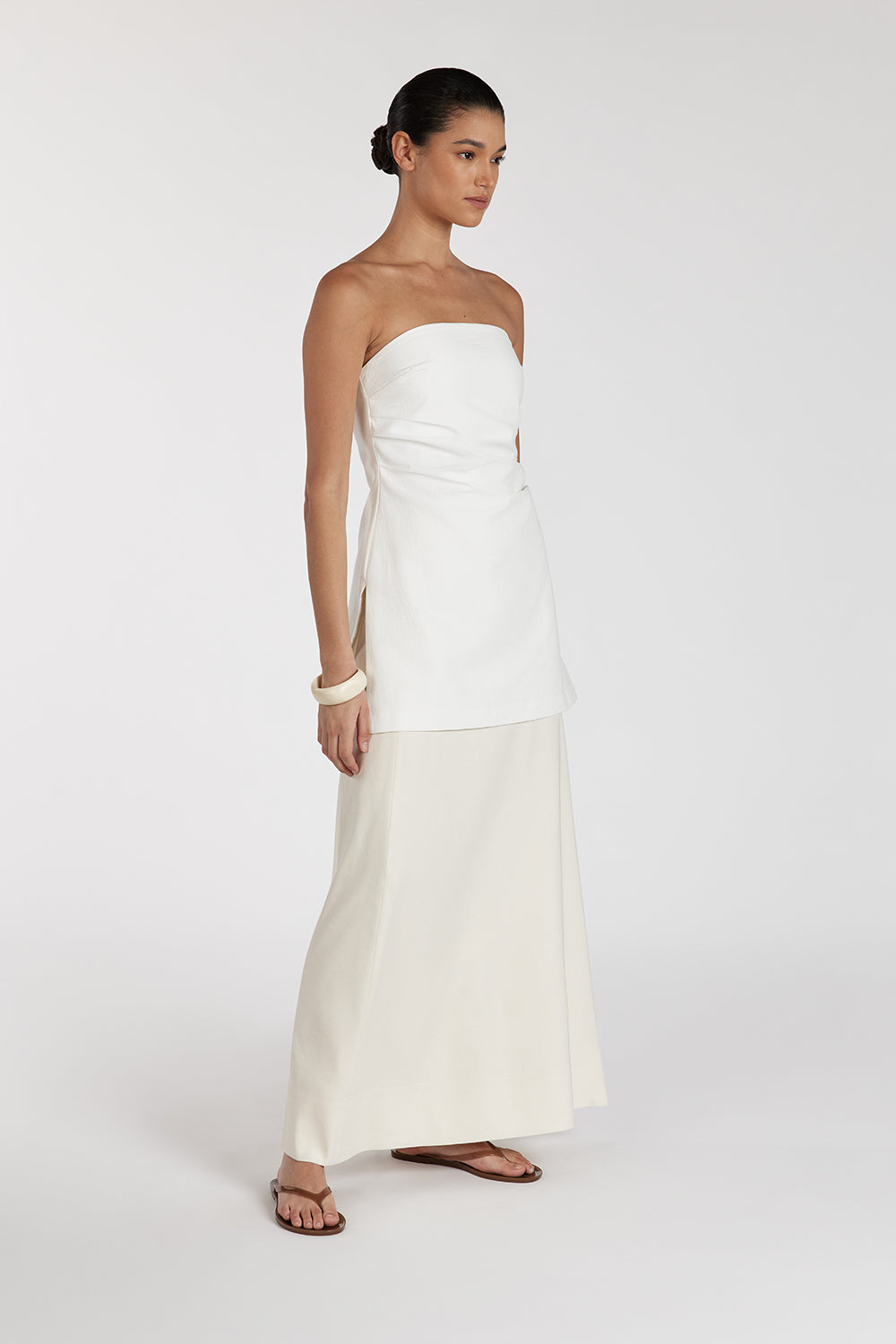 BRAX CREAM MIDI SKIRT
