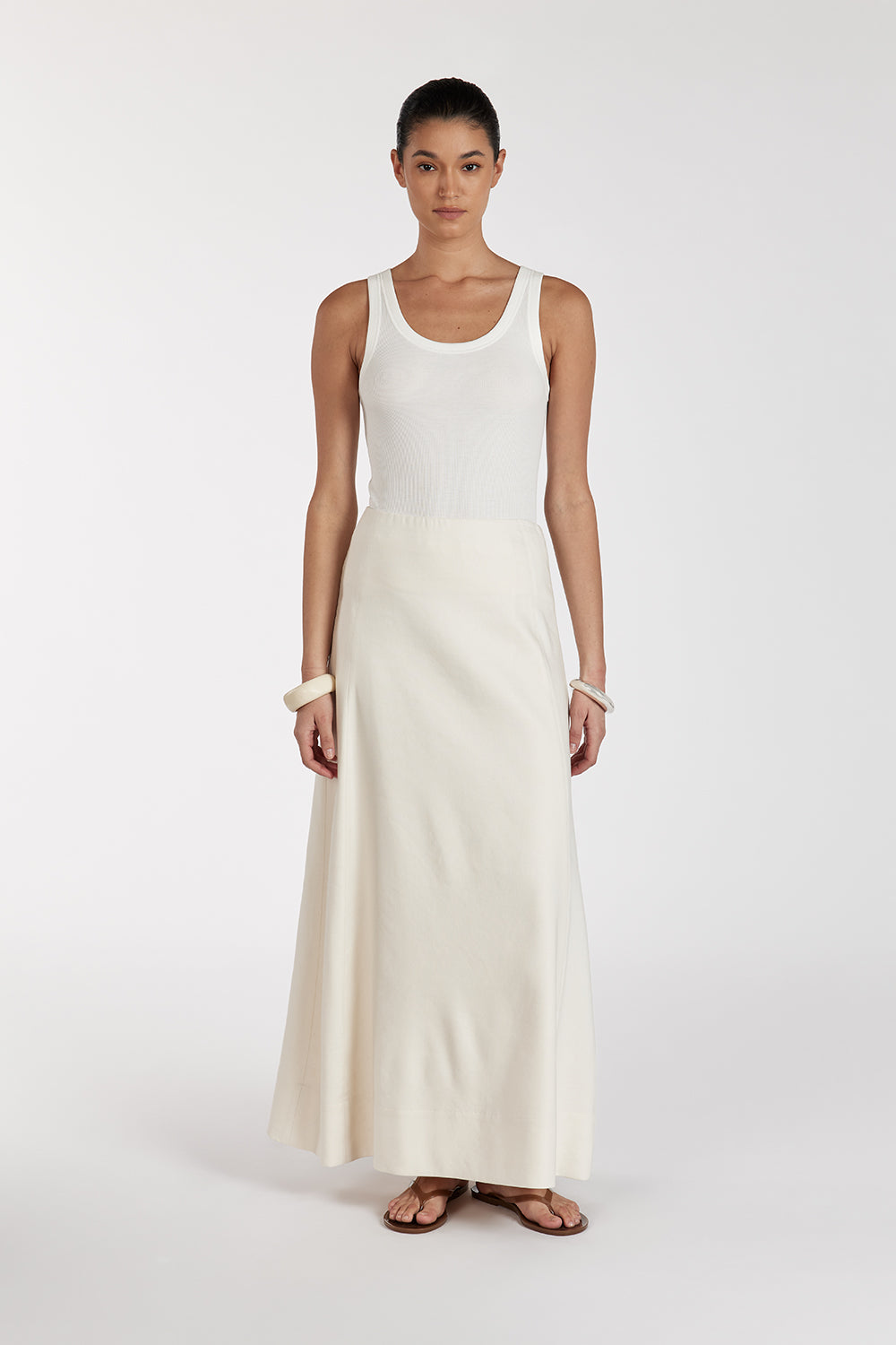 BRAX CREAM MIDI SKIRT