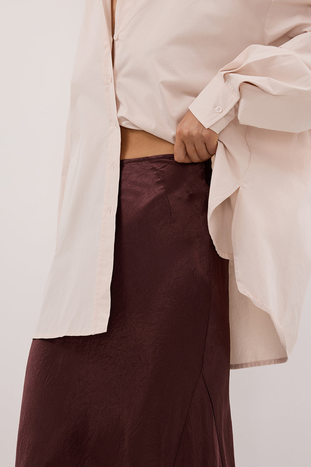 BREANNA WALNUT JACQUARD MAXI SKIRT