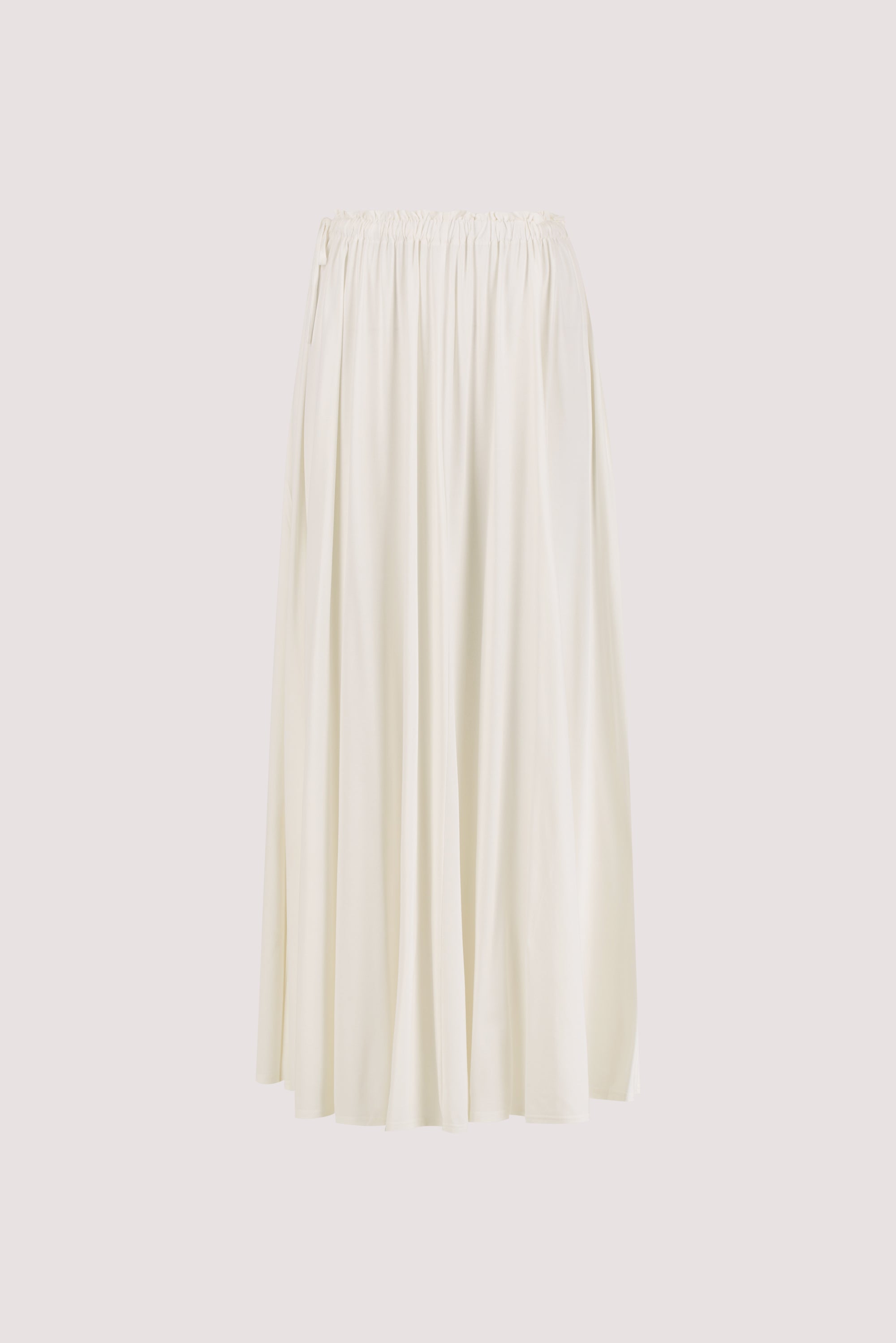 AVA OFF WHITE MODAL BLEND MIDI SKIRT