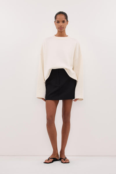Kristen wearing CYRUS BLACK FLY FRONT SKORT