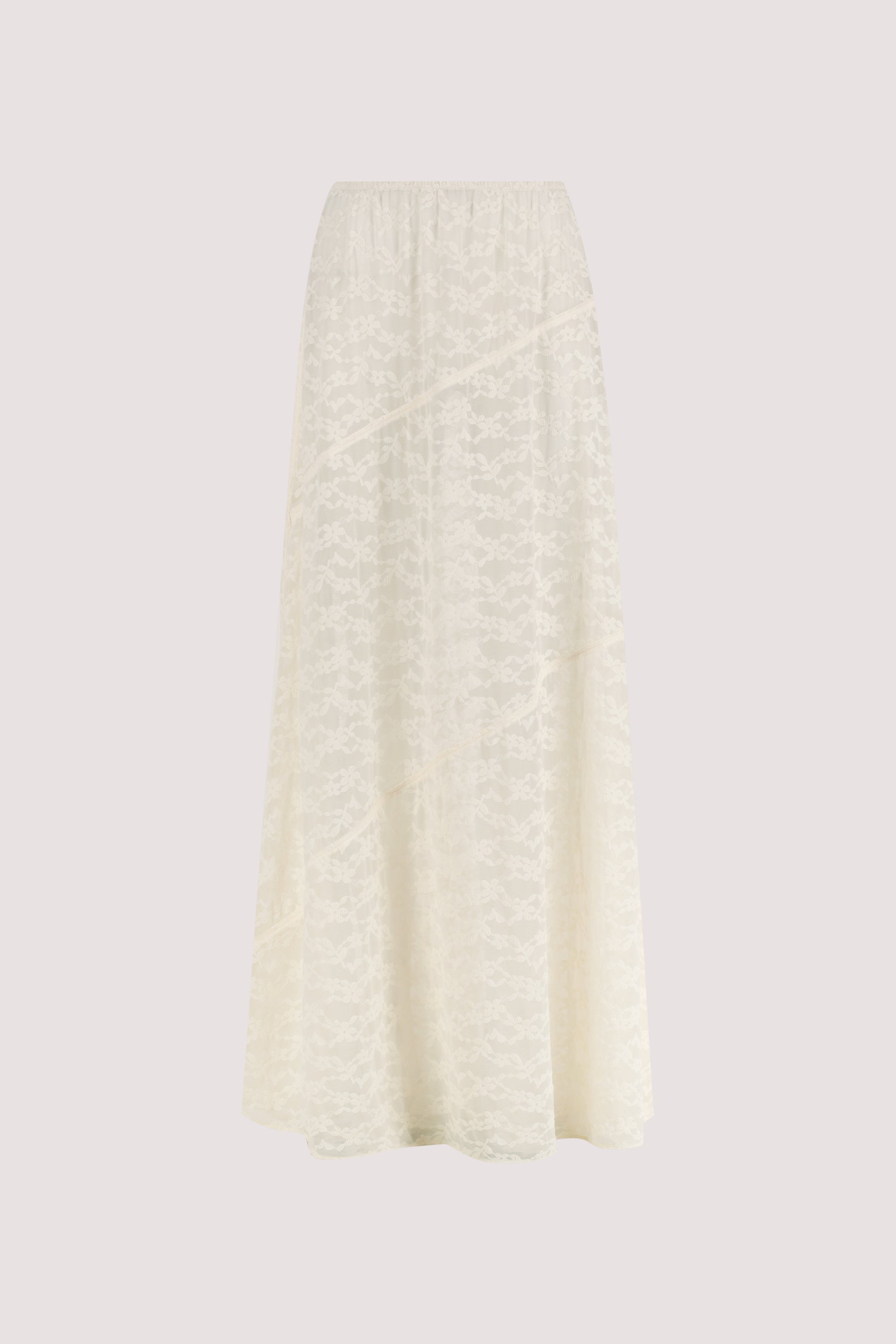 BELLE CREAM LACE MAXI SKIRT
