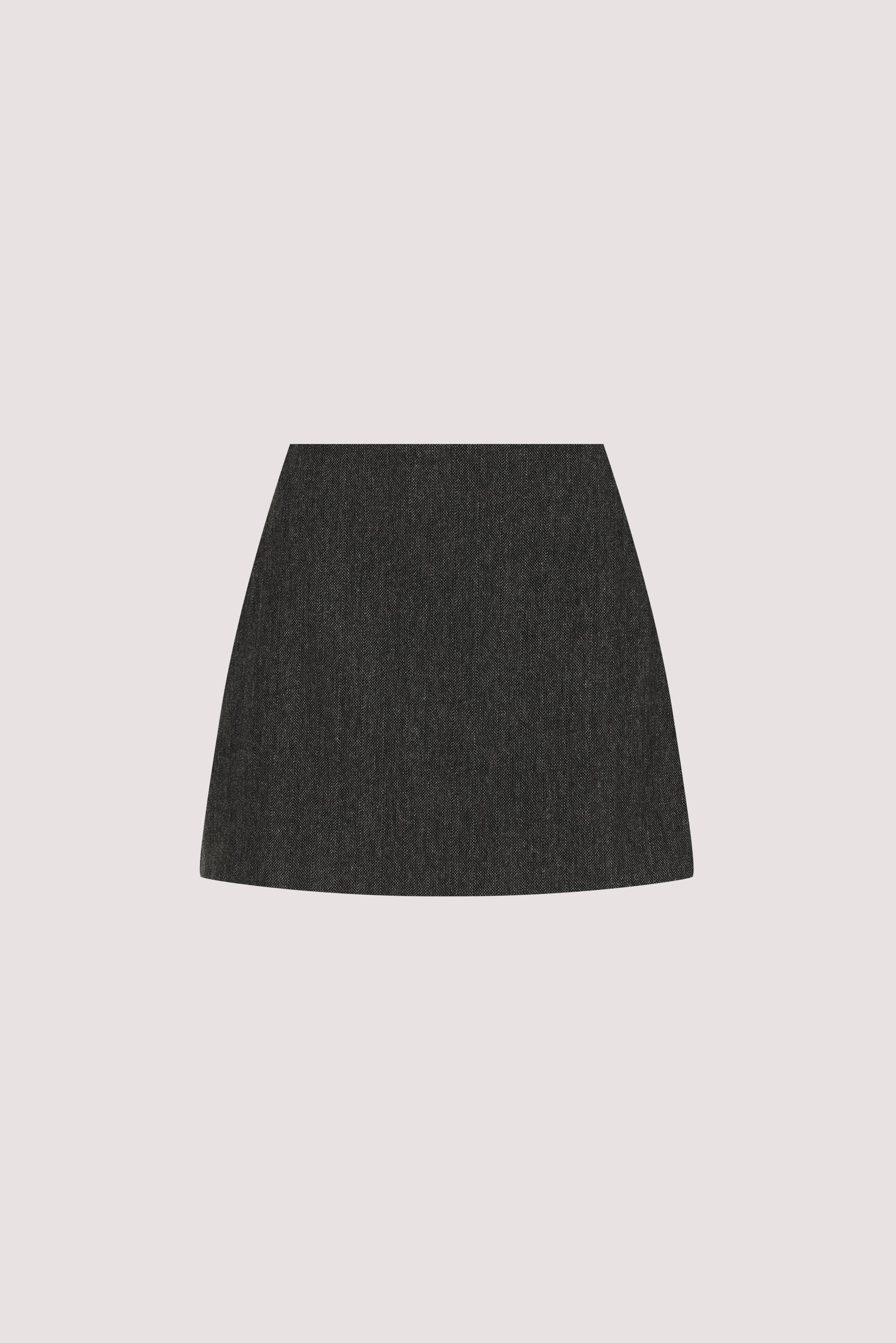 SOFIA DARK GREY TEXTURED SKORT