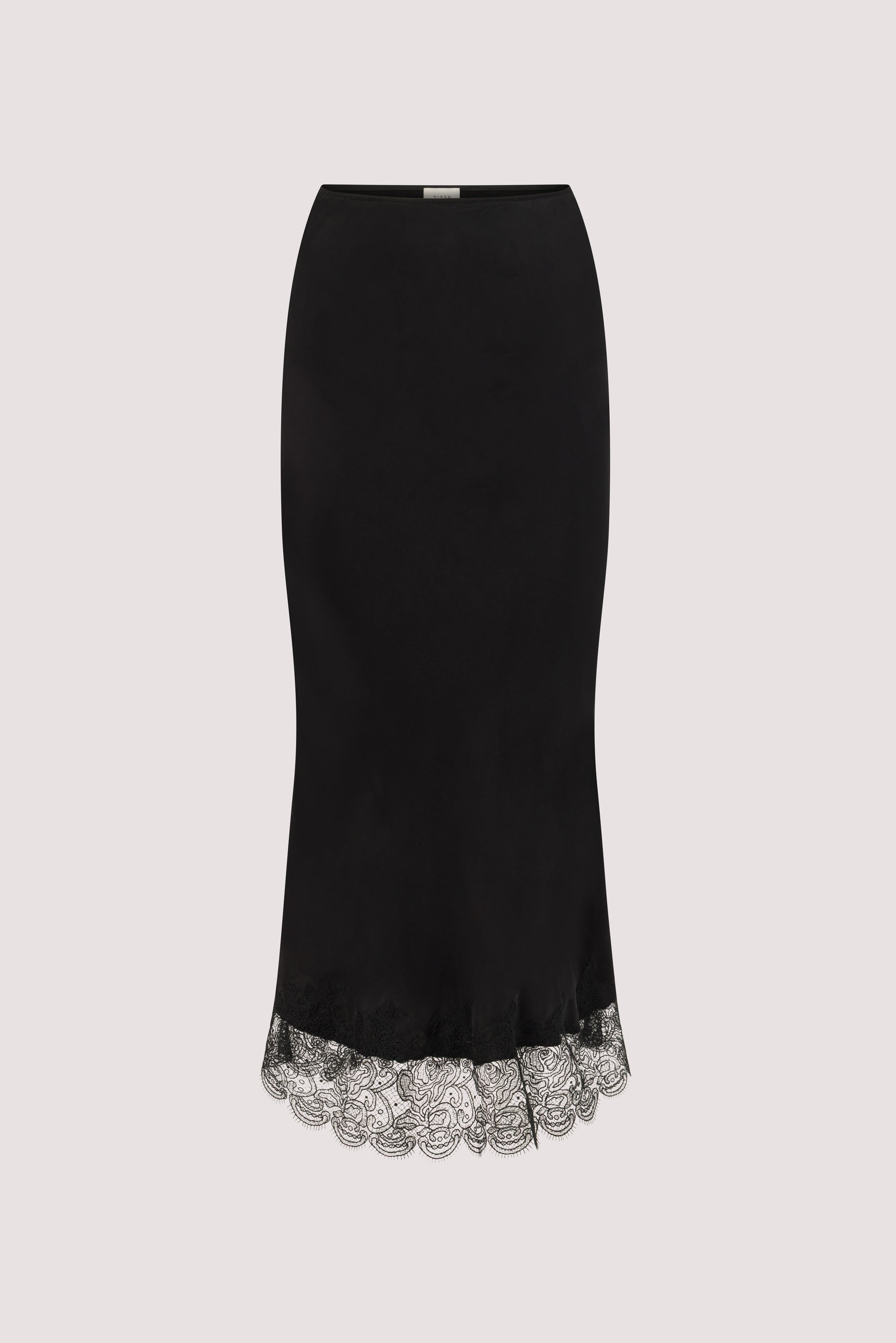 MINA BLACK CUPRO LACE SKIRT – DISSH