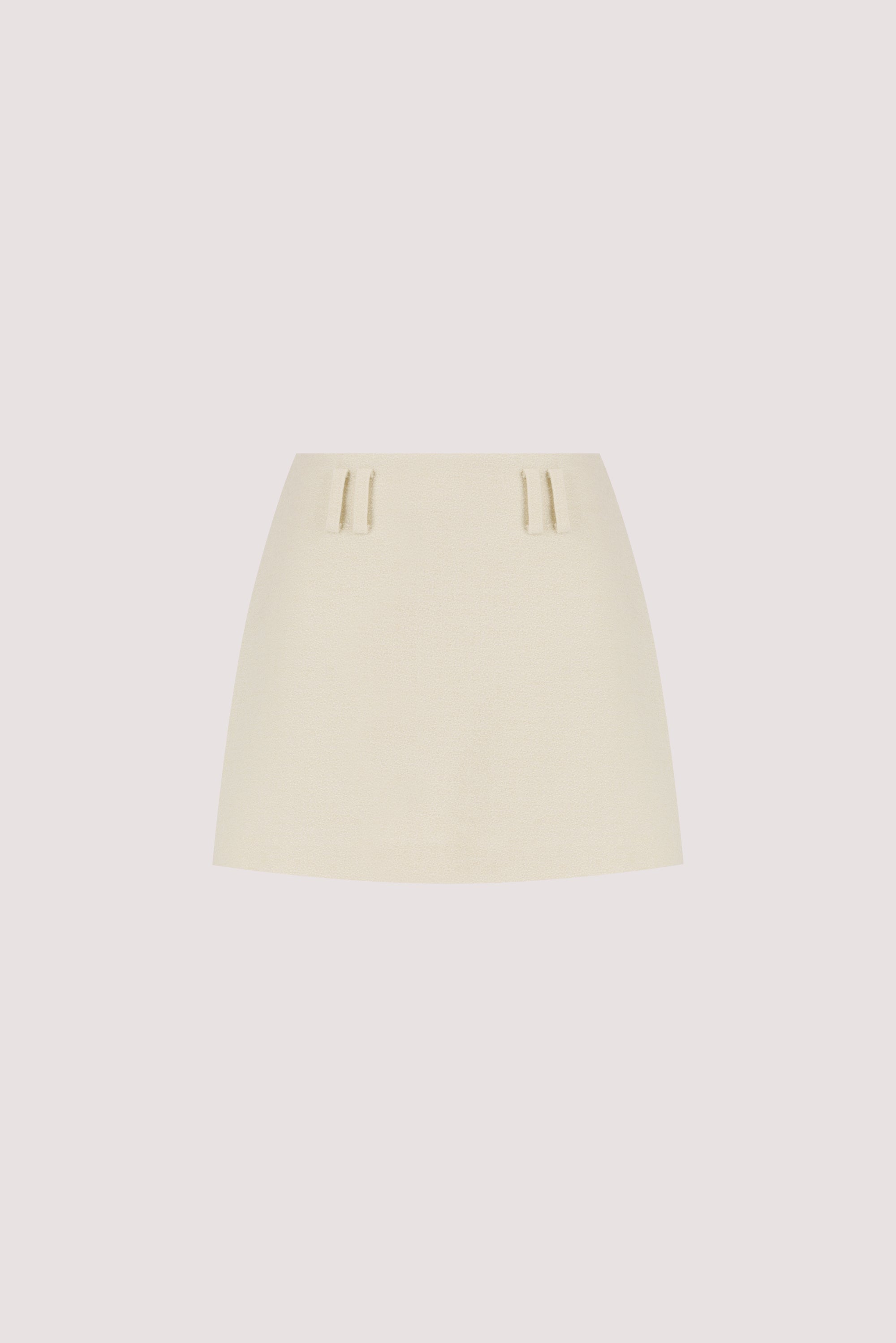 BOBBI CREAM BOUCLE SKORT