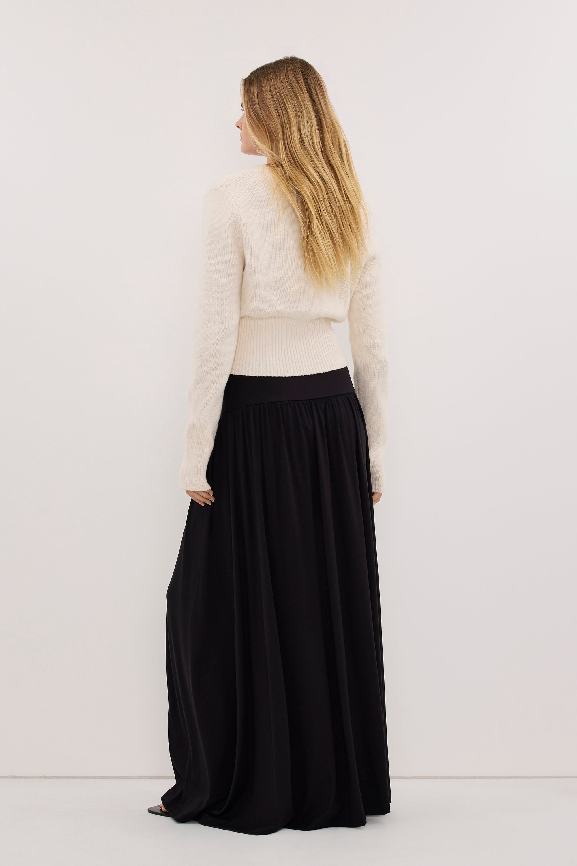 ELSIE BLACK MODAL MAXI SKIRT