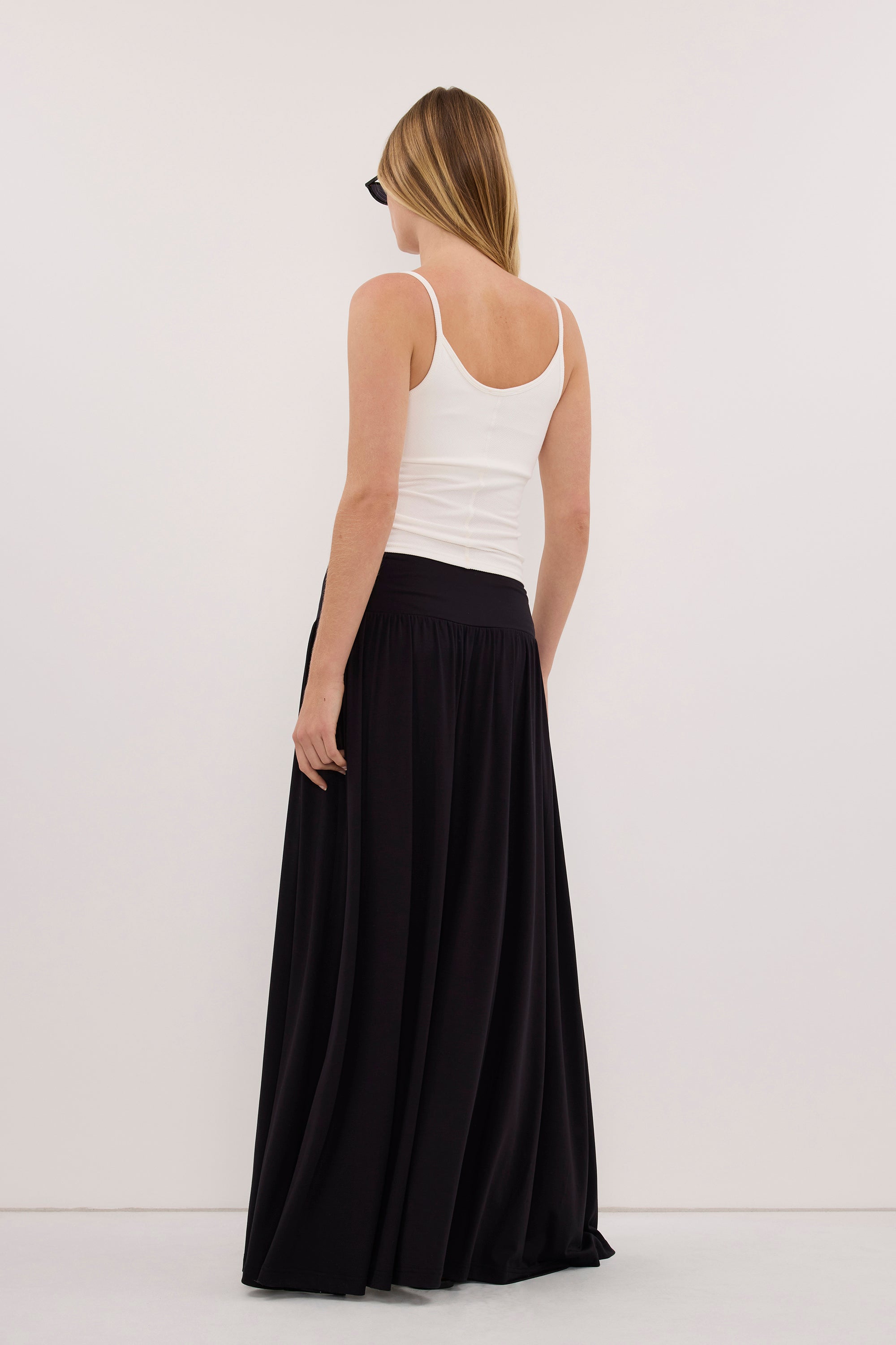 ELSIE BLACK MODAL MAXI SKIRT
