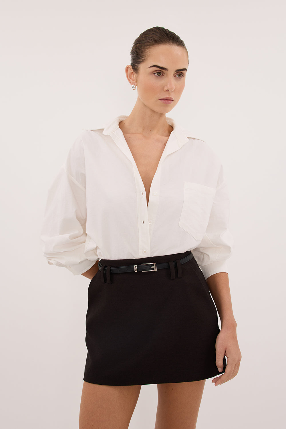 MONIQUE PEAT CHOC TAILORED SKORT