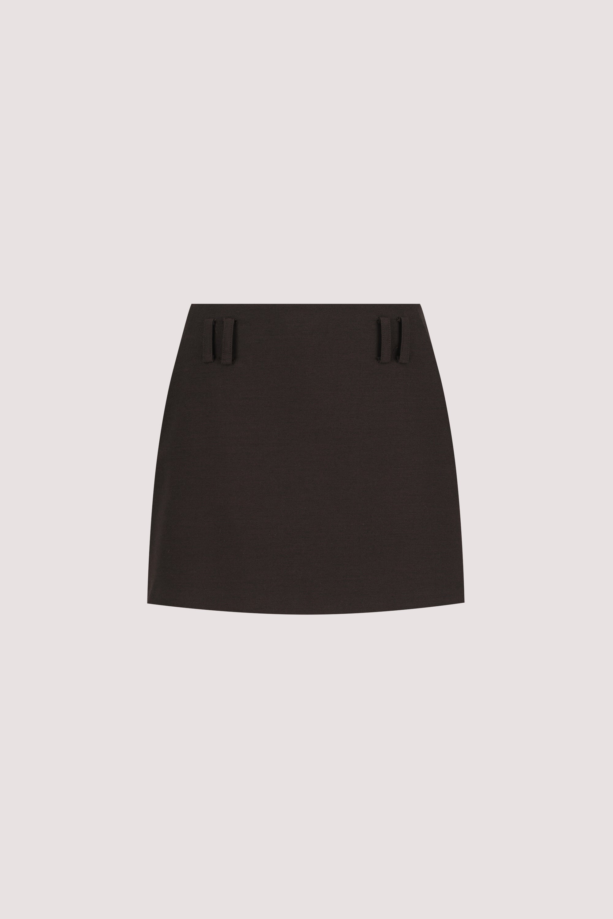 MONIQUE PEAT CHOC TAILORED SKORT