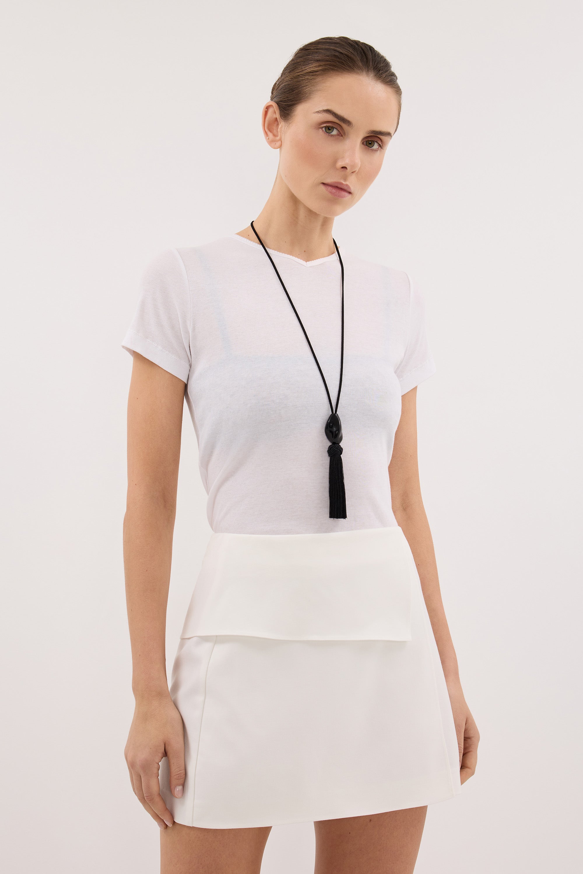WINSOR WHITE TAILORED SKIRT