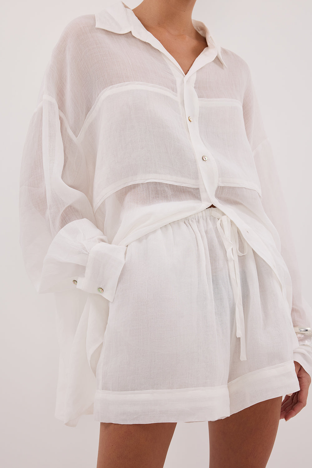 KAI WHITE RAMIE SHORT