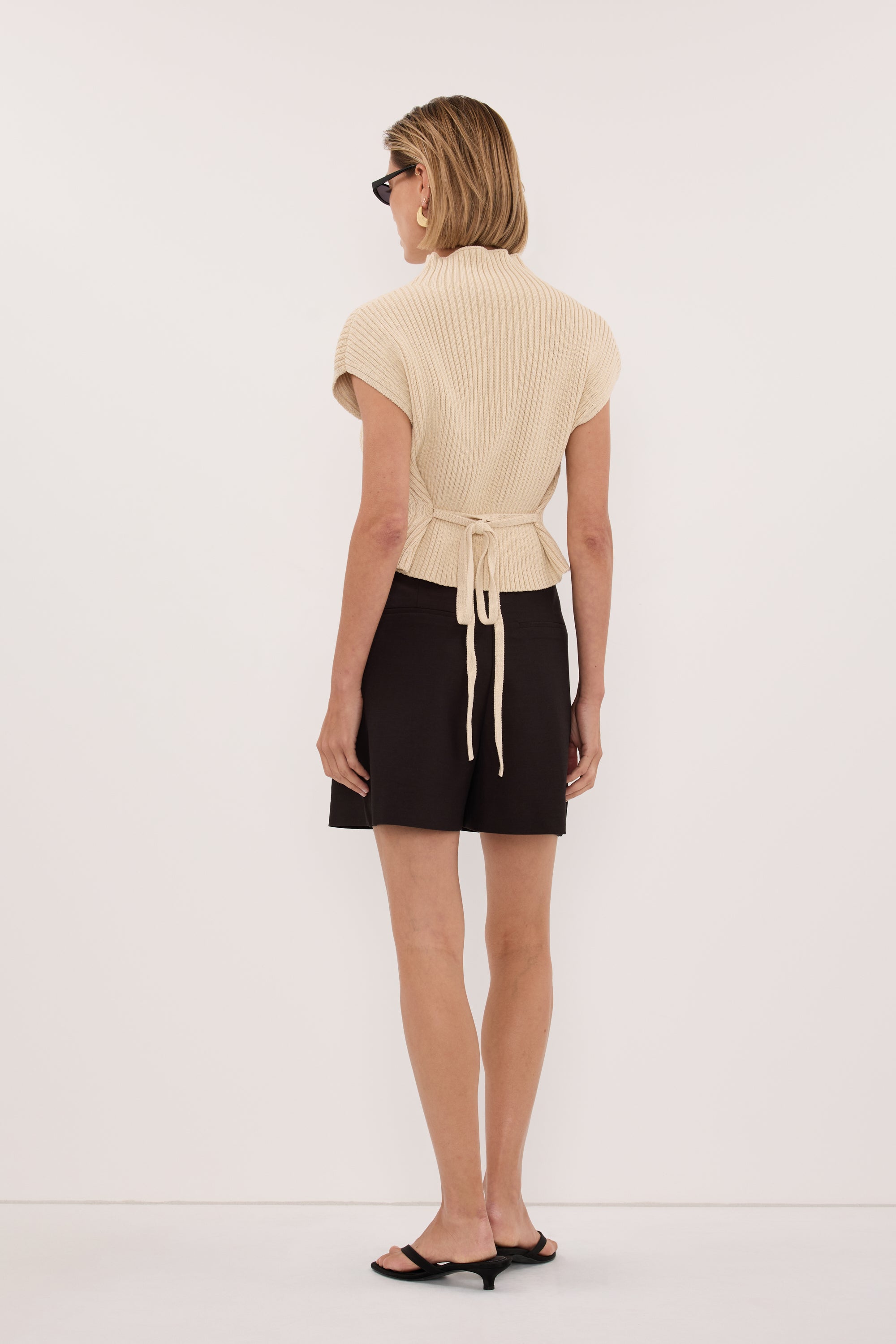MONIQUE PEAT CHOC TAILORED SHORT