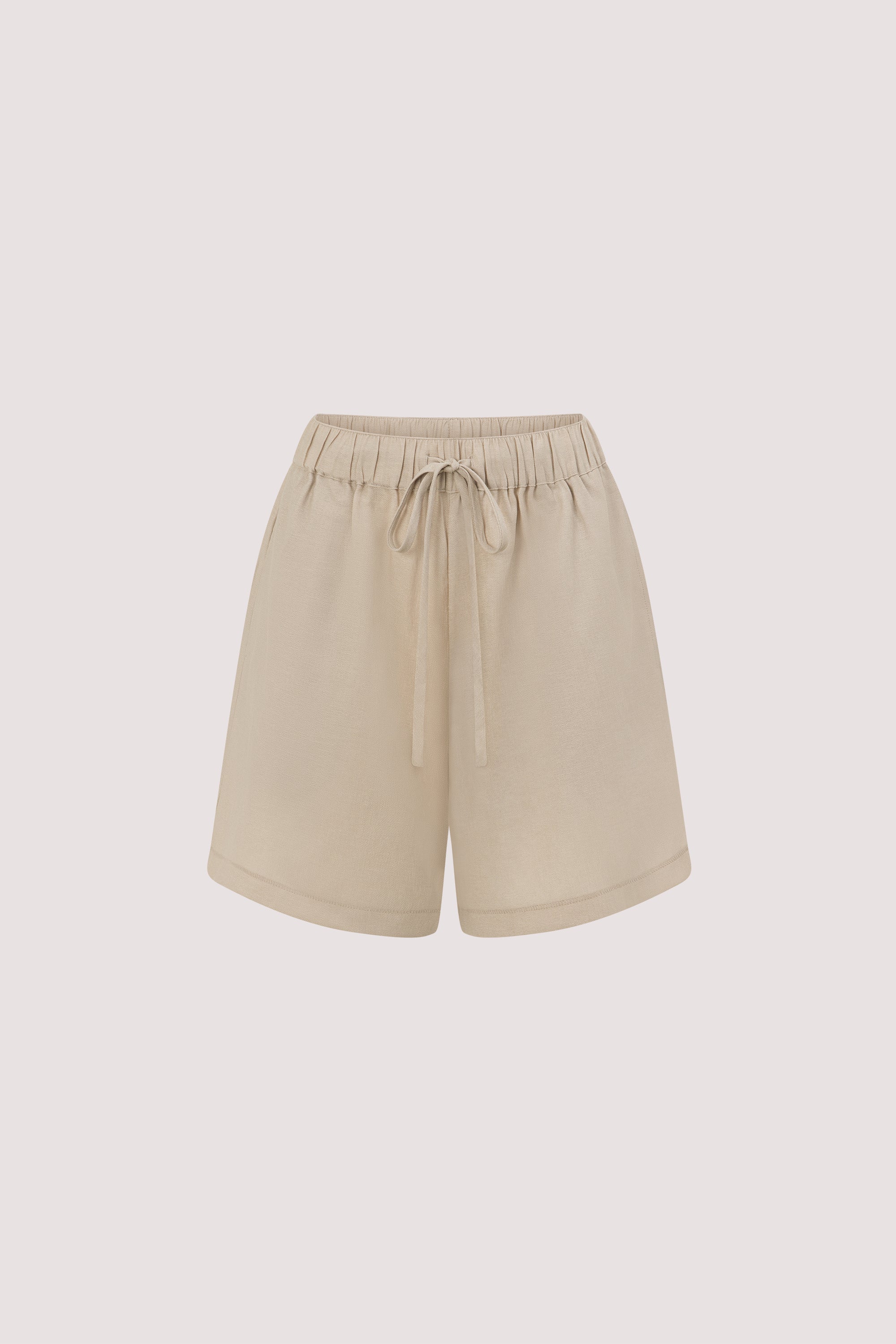 CALIA BONE DRAWSTRING BERMUDA SHORT