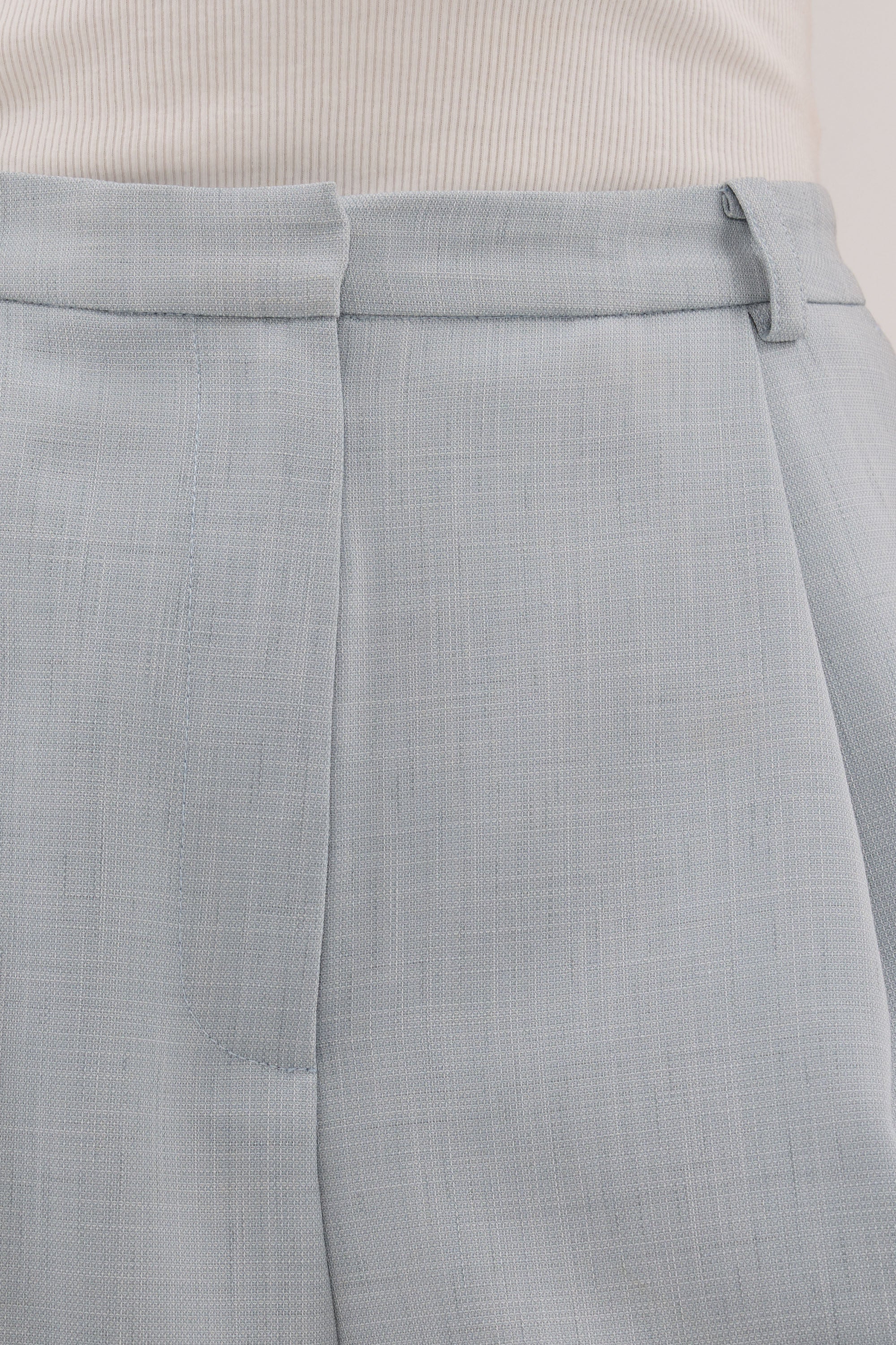 HALINA MINERAL BLUE TAILORED BERMUDA SHORT - PRE ORDER
