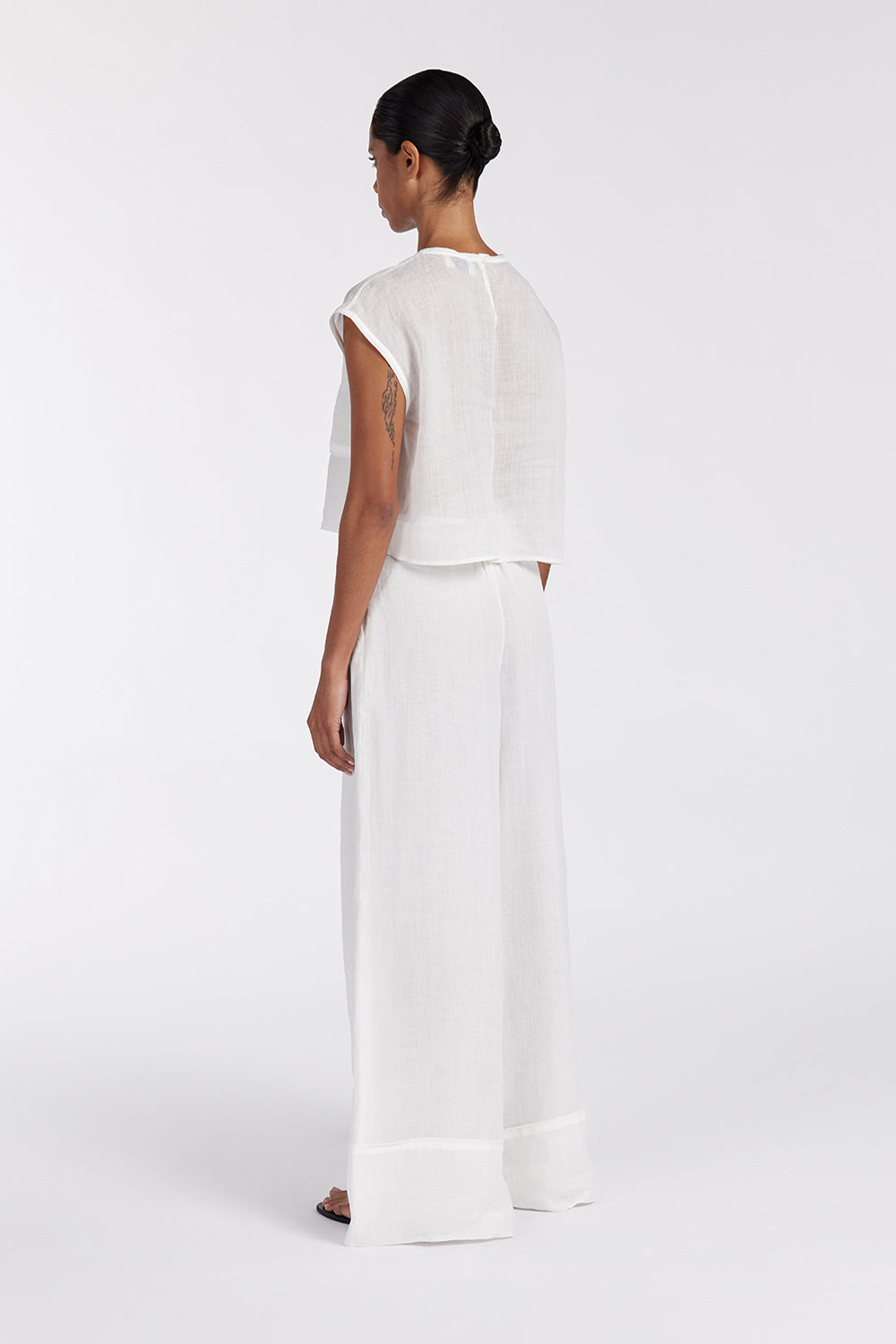 KAI WHITE RAMIE RESORT PANT