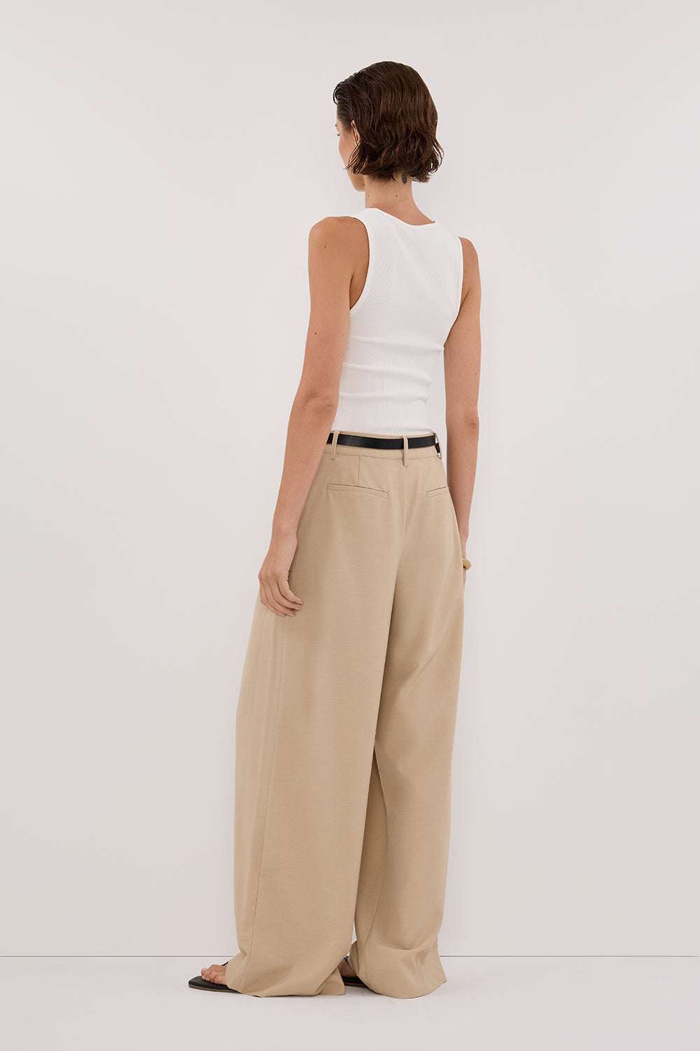 LOUIE NATURAL WIDE LEG PANT