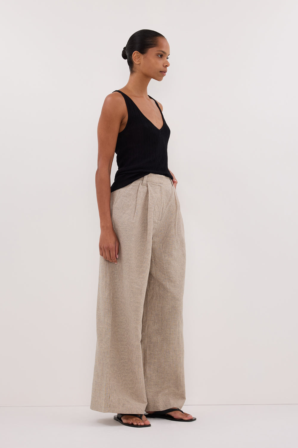 ELIAS OAT LINEN BLEND PANT