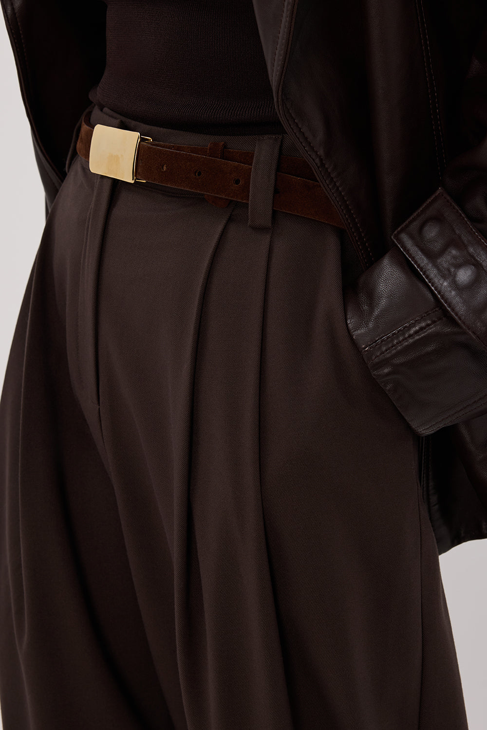 EDEN BITTER CHOC TAILORED PANT