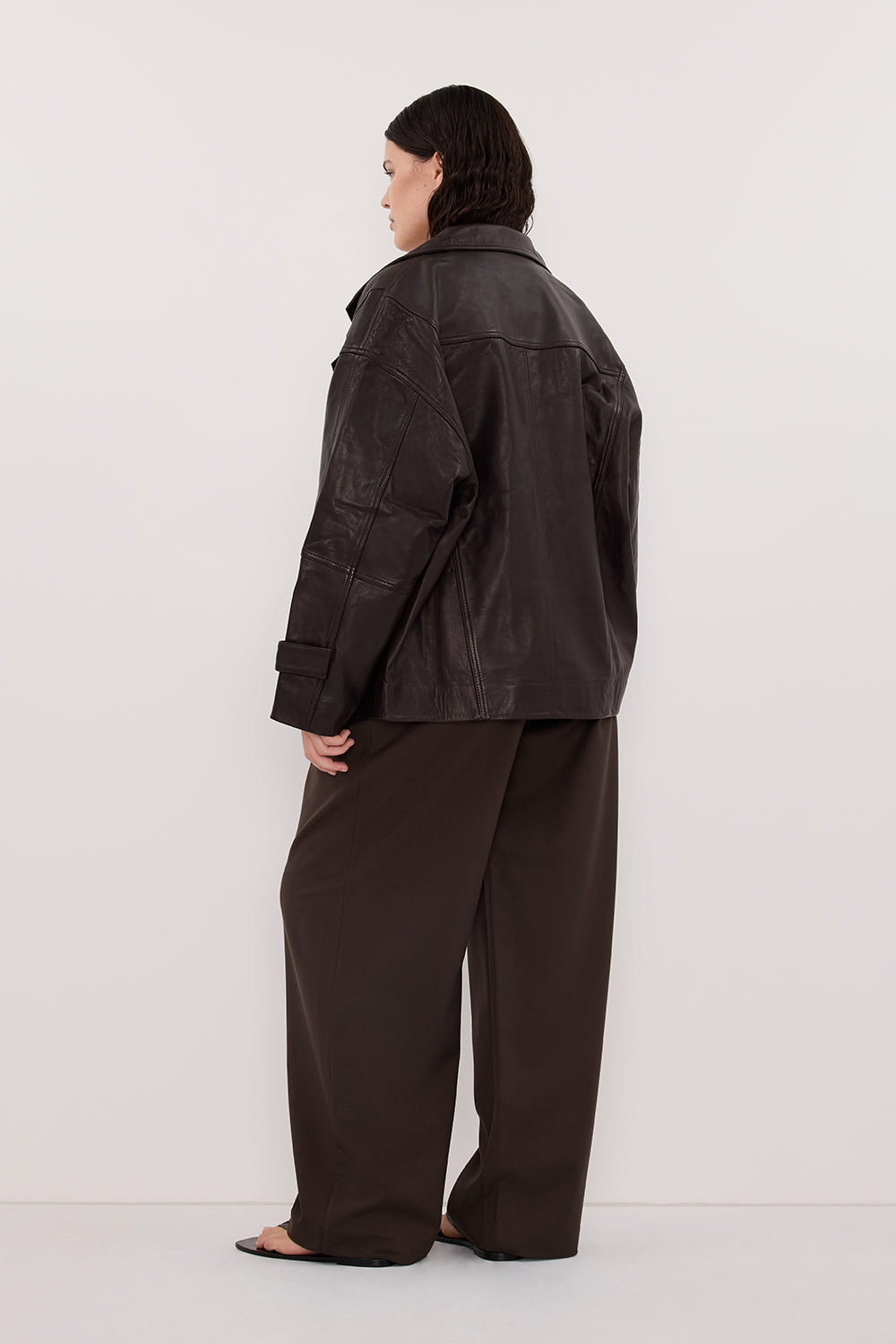 EDEN BITTER CHOC TAILORED PANT