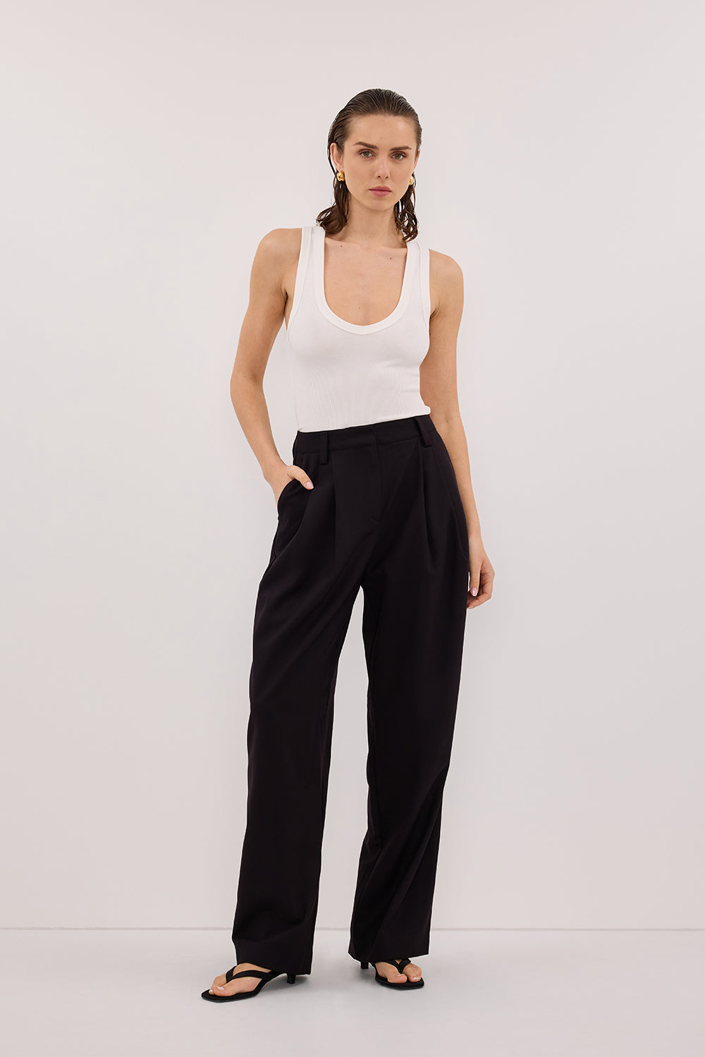 EDEN BLACK TAILORED PANT
