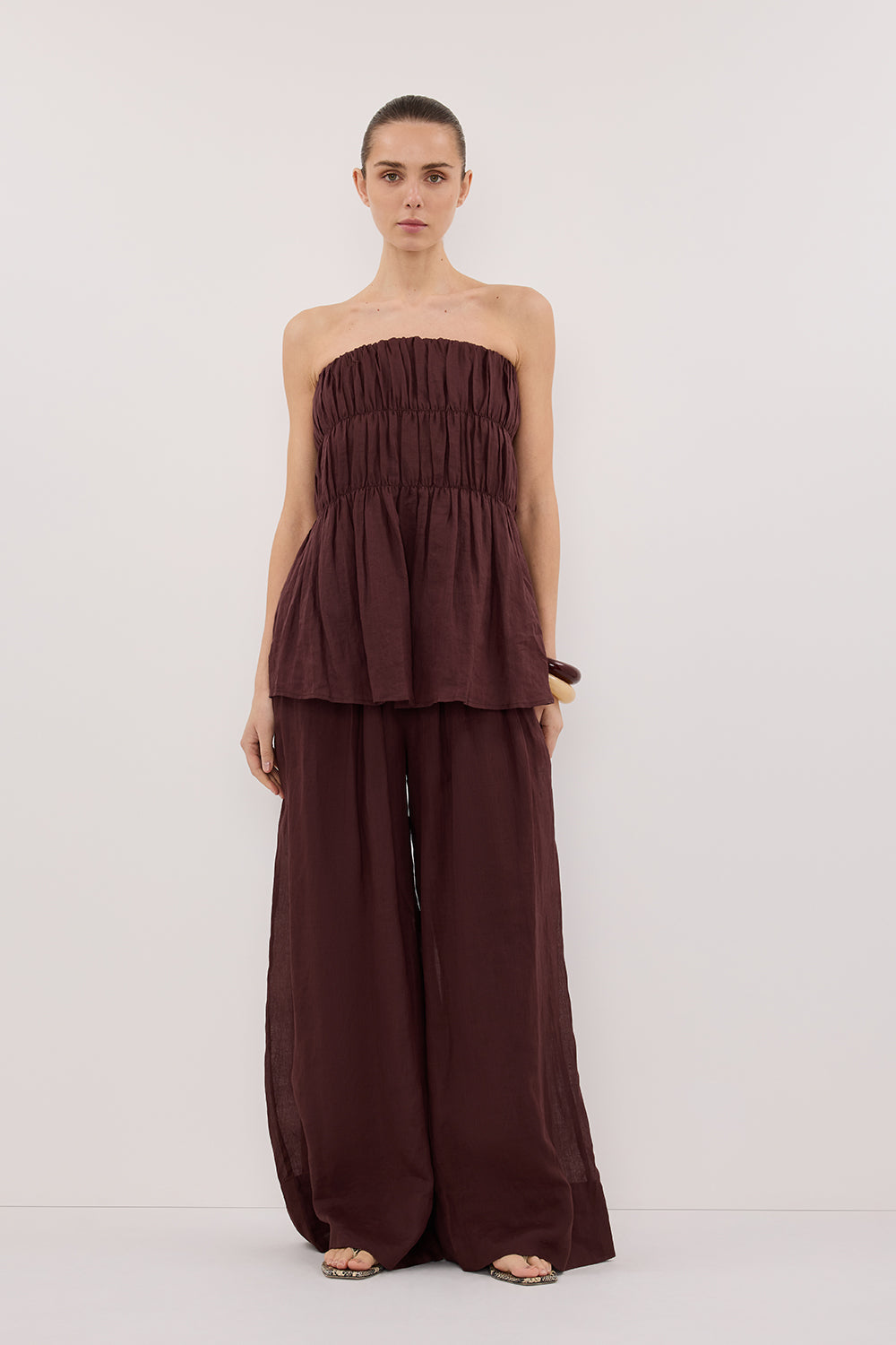 CARMEL WALNUT RAMIE PANT