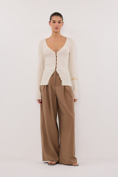 Aude wearing CELINA TAN PANT