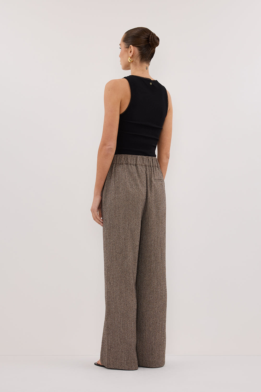 FRANKIE CHOC TWEED PANT