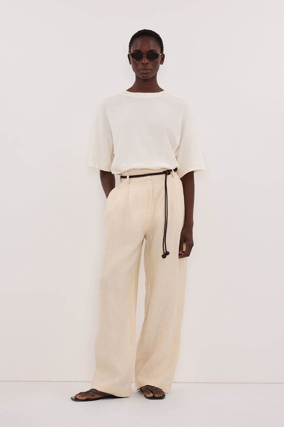FRAN SANDSTONE LINEN PANT
