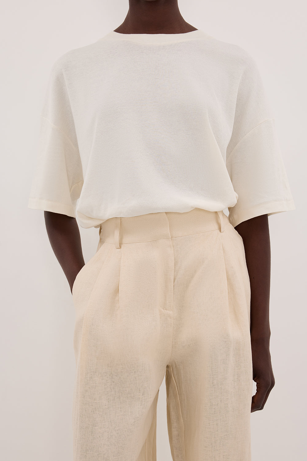 FRAN SANDSTONE LINEN PANT