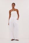 FRAN WHITE LINEN PANT