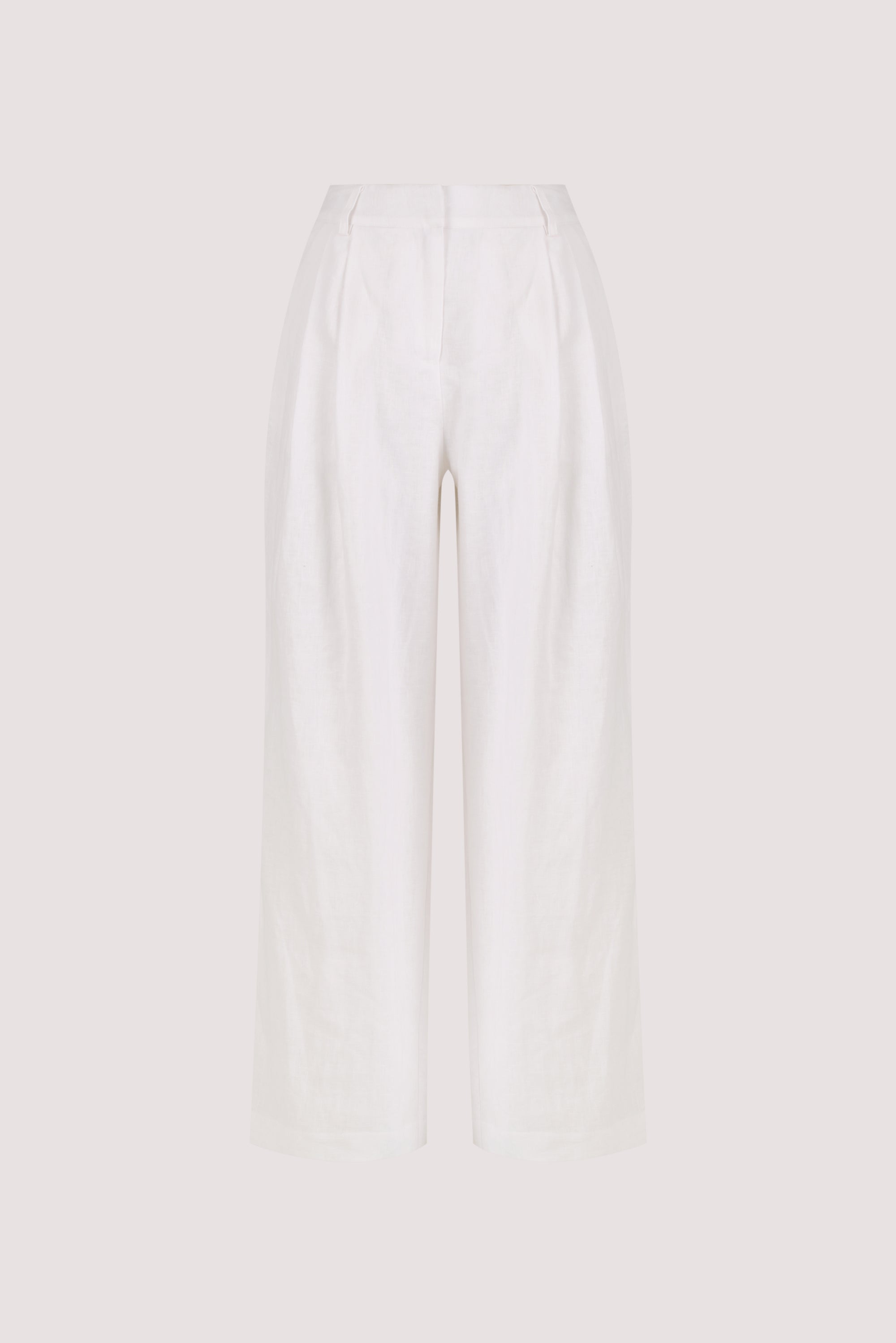 FRAN WHITE LINEN PANT