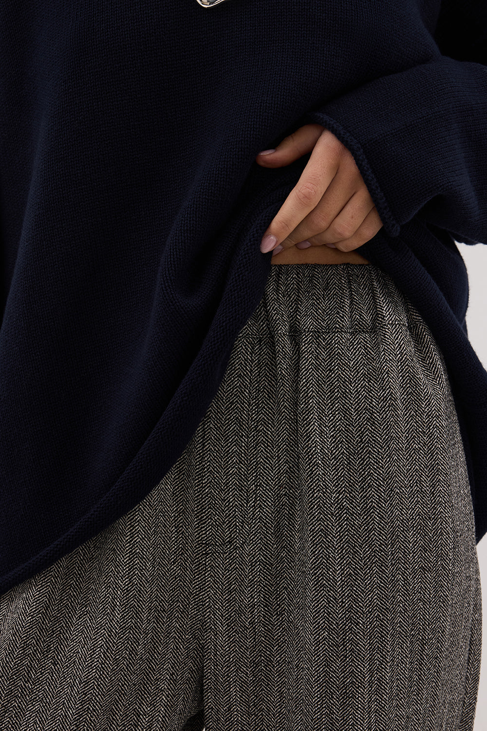 MANHATTAN CHARCOAL TWEED PANT