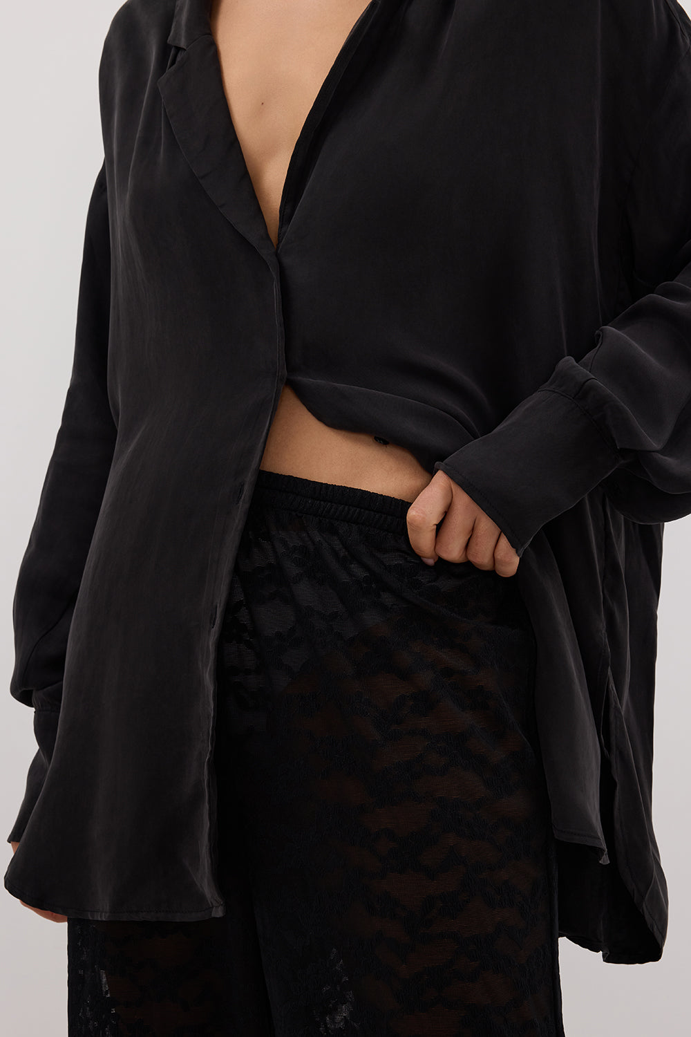 BELLE BLACK LACE PANT