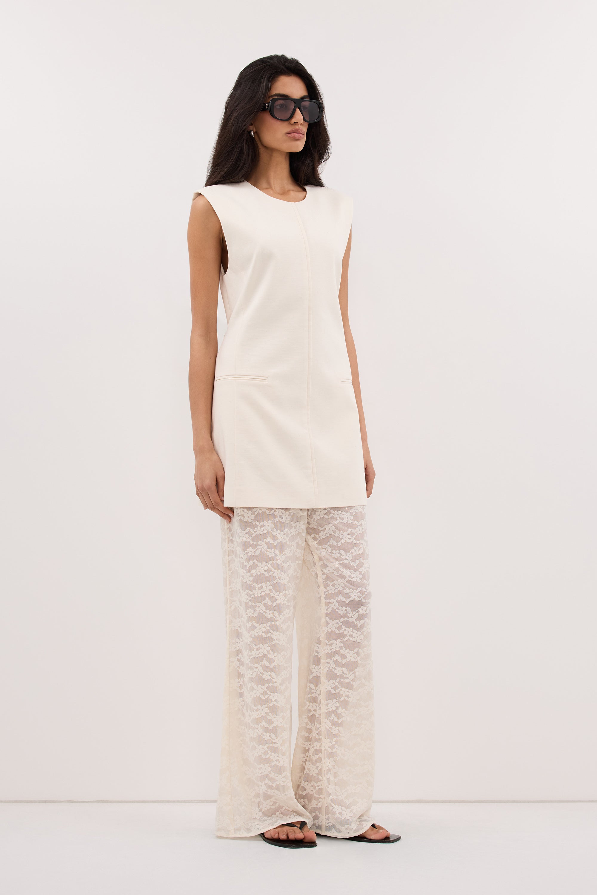 BELLE CREAM LACE PANT
