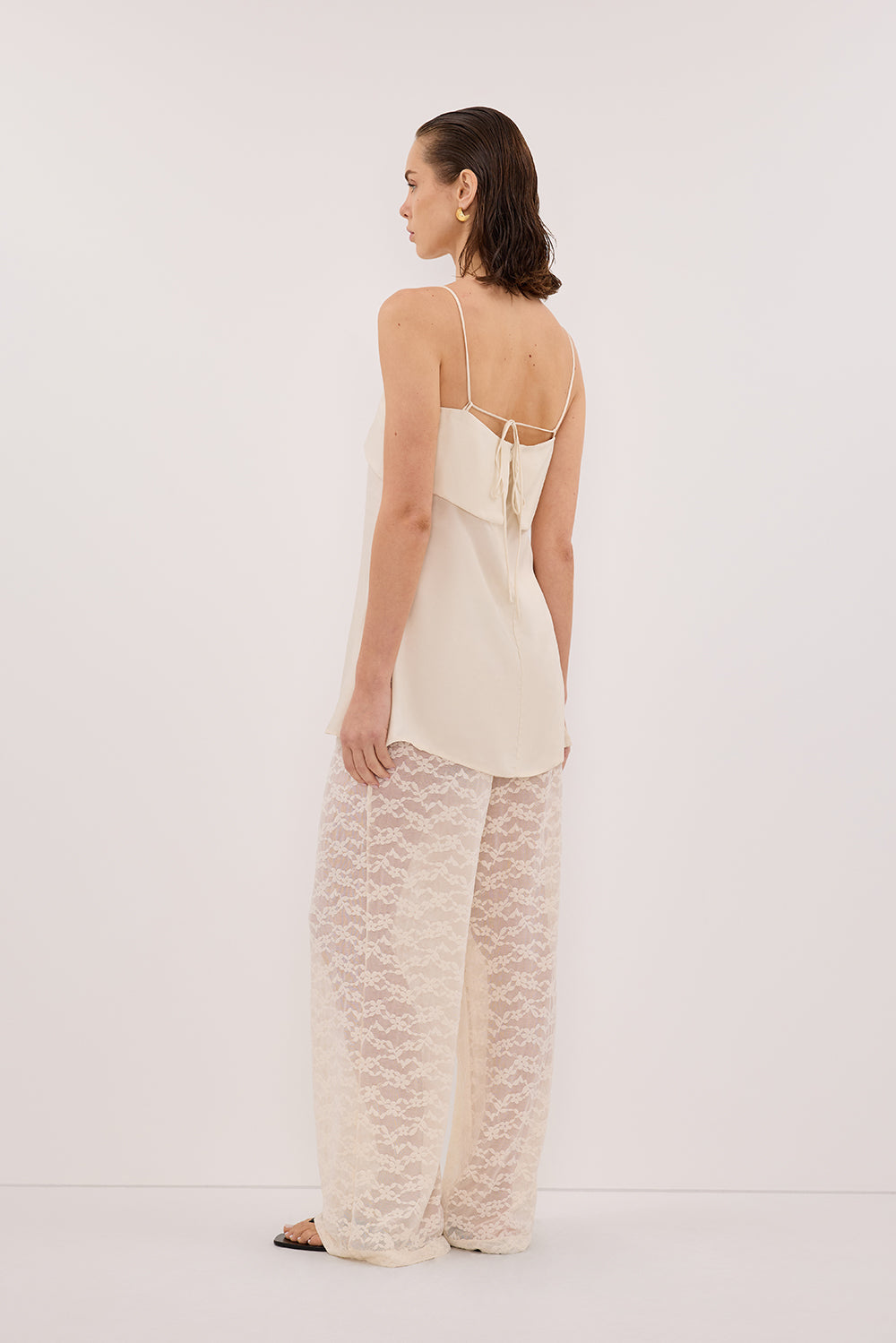 BELLE CREAM LACE PANT