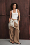 SORAYA TAN MARLE RELAXED TAILORED PANT