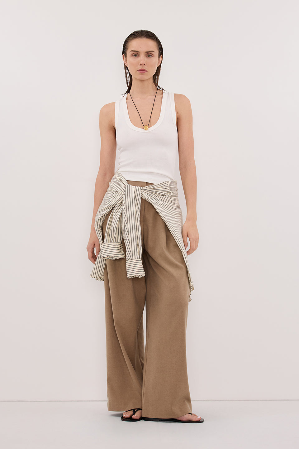 SORAYA TAN MARLE RELAXED TAILORED PANT