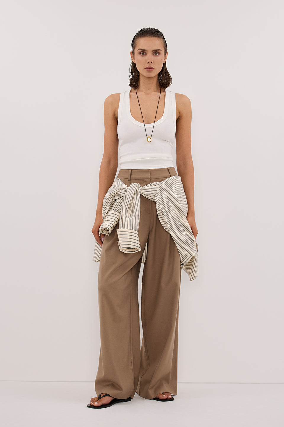 SORAYA TAN MARLE RELAXED TAILORED PANT