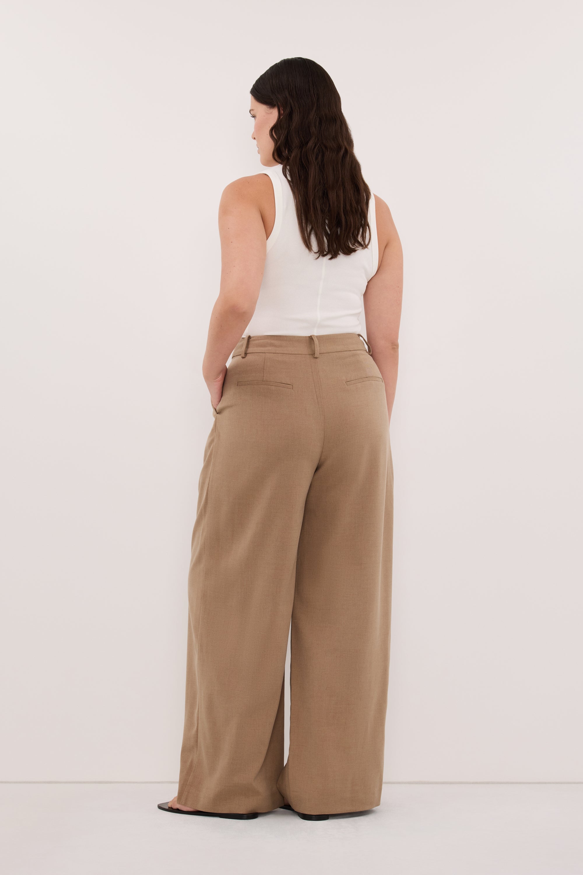 SORAYA TAN MARLE RELAXED TAILORED PANT