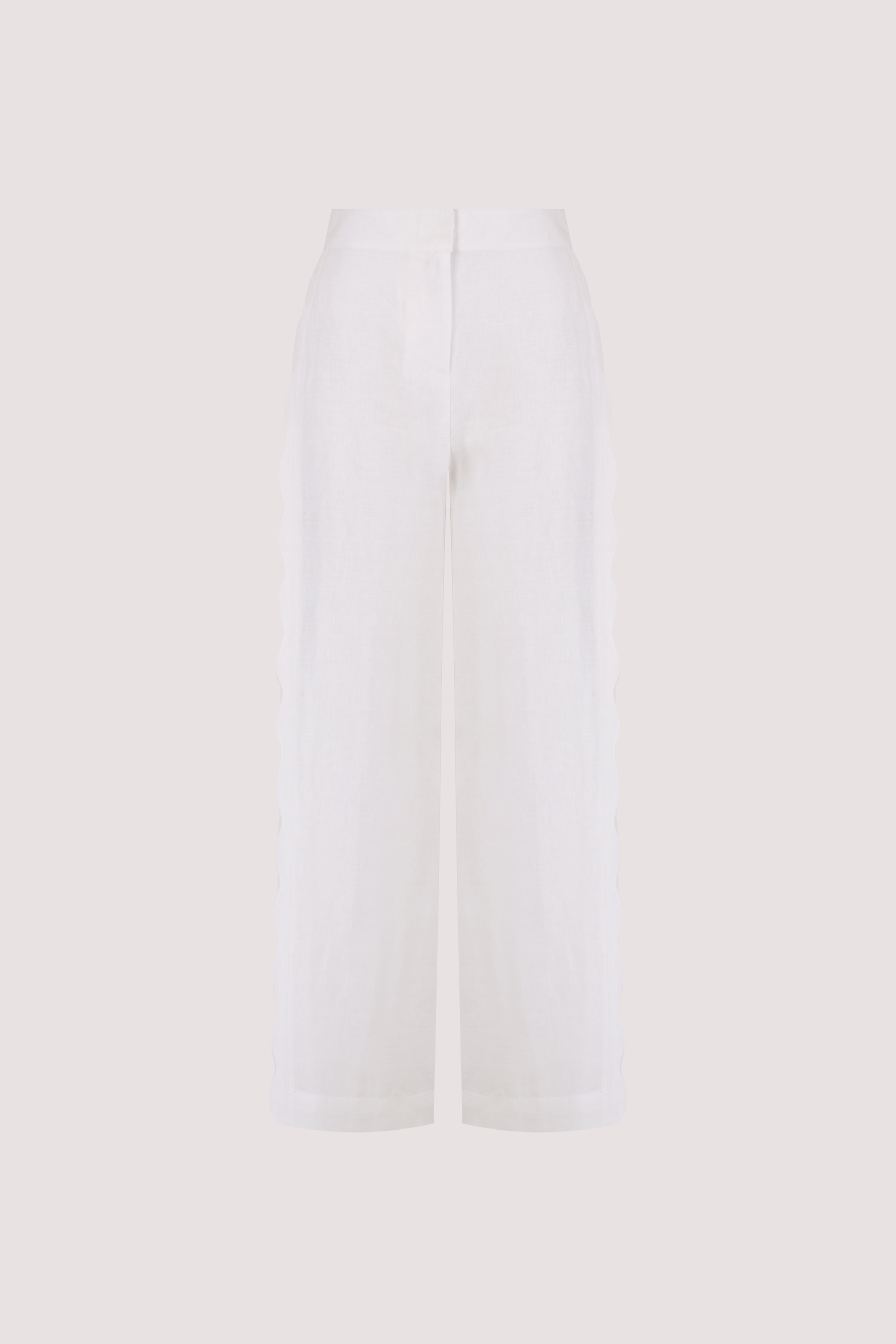 LELA WHITE LINEN PANT