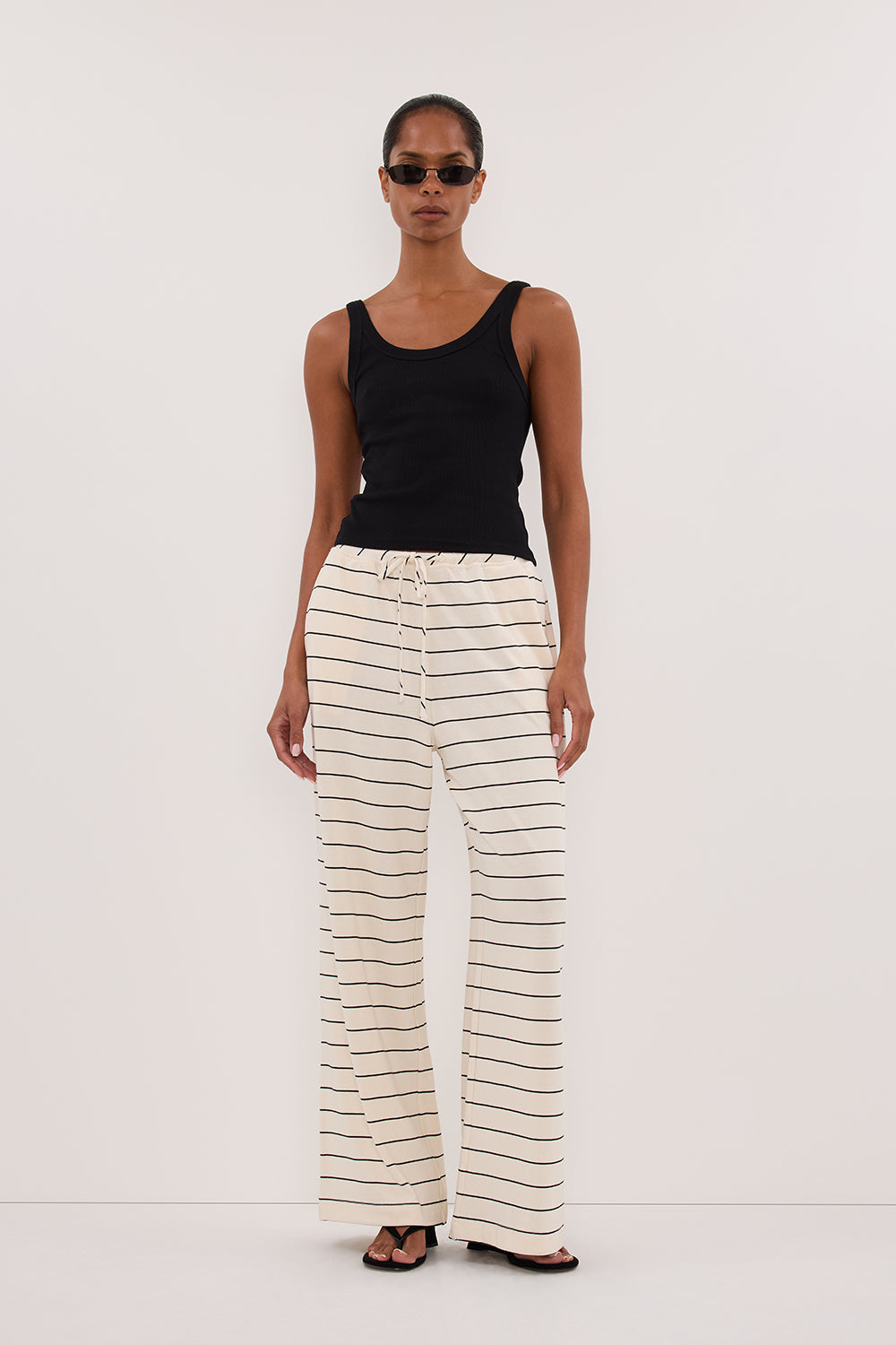 ESME OFF WHITE STRIPE PANT