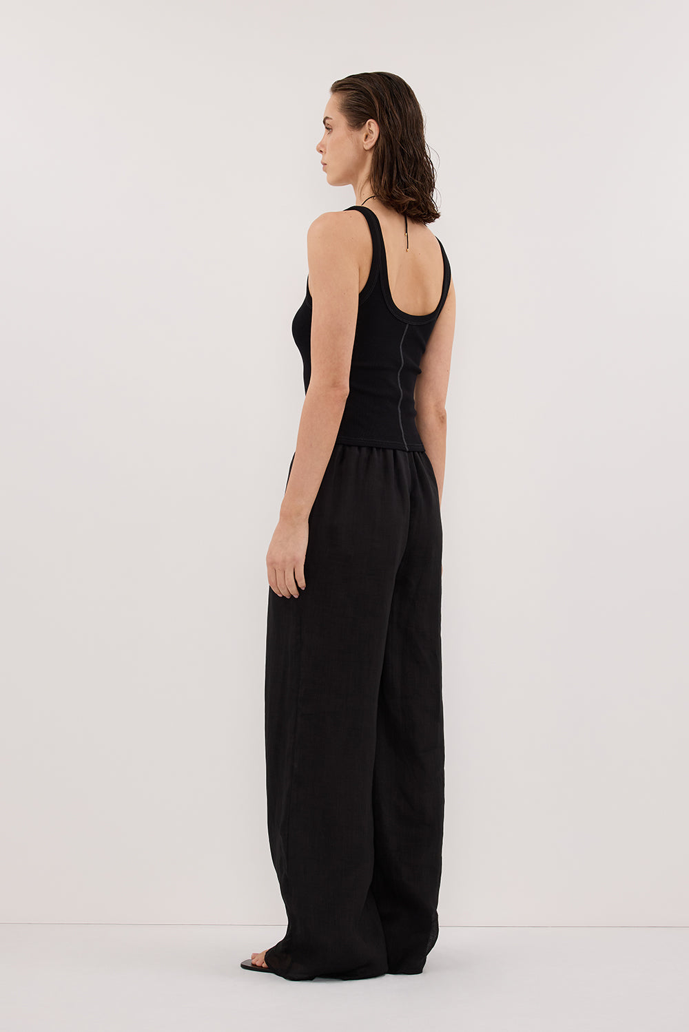 GINNY BLACK RAMIE PANT