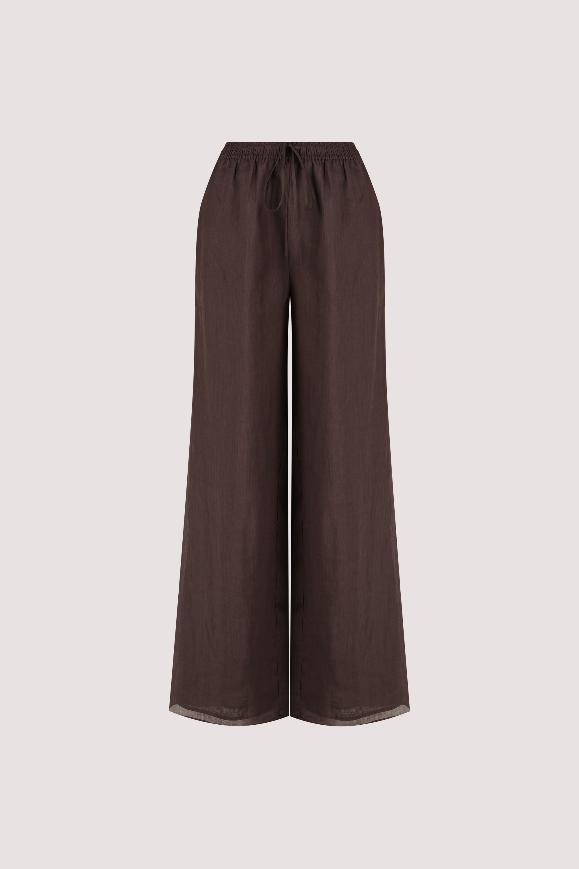 GINNY DARK CHOC RAMIE PANT