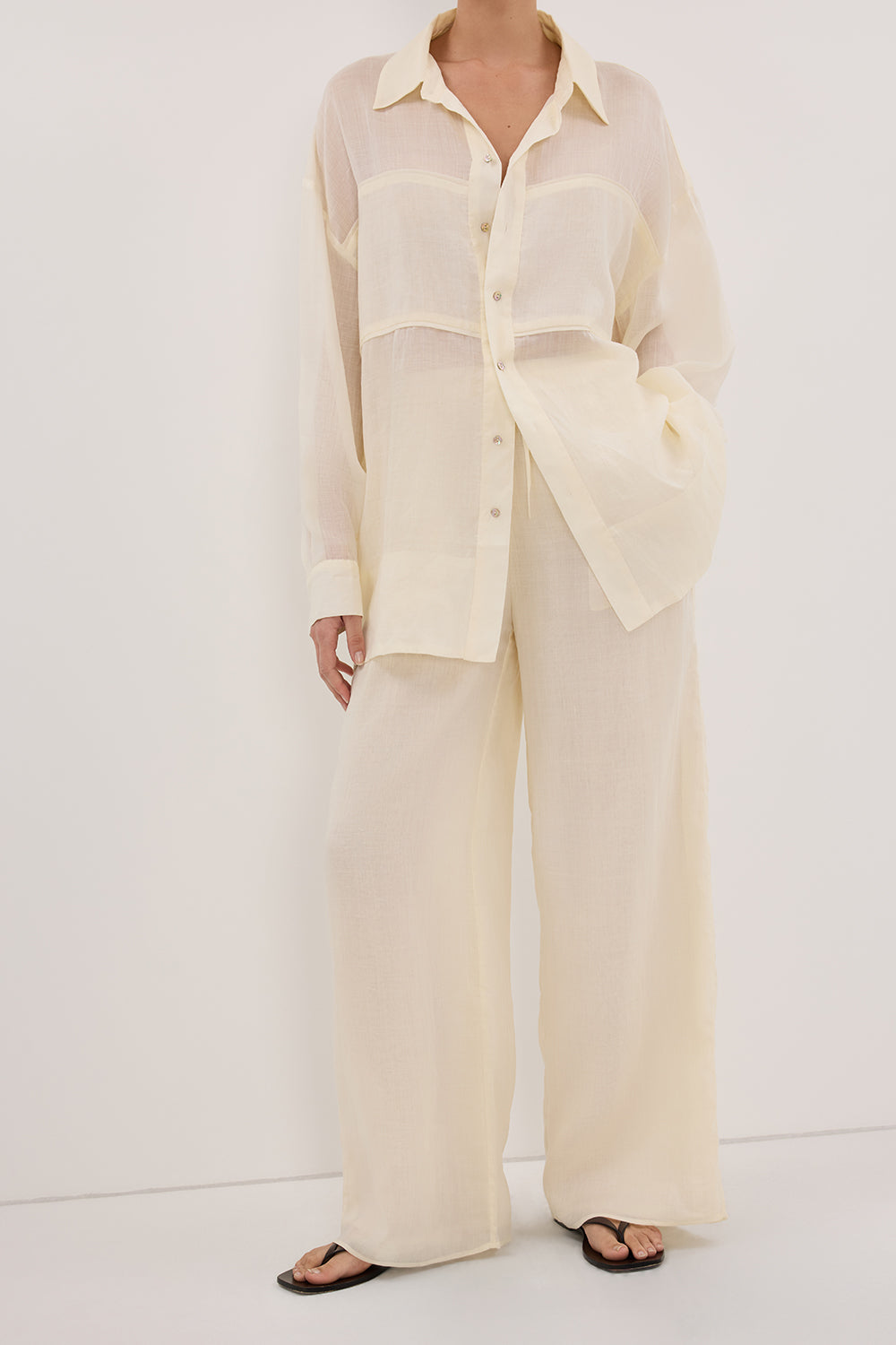 GINNY STRAW RAMIE PANT