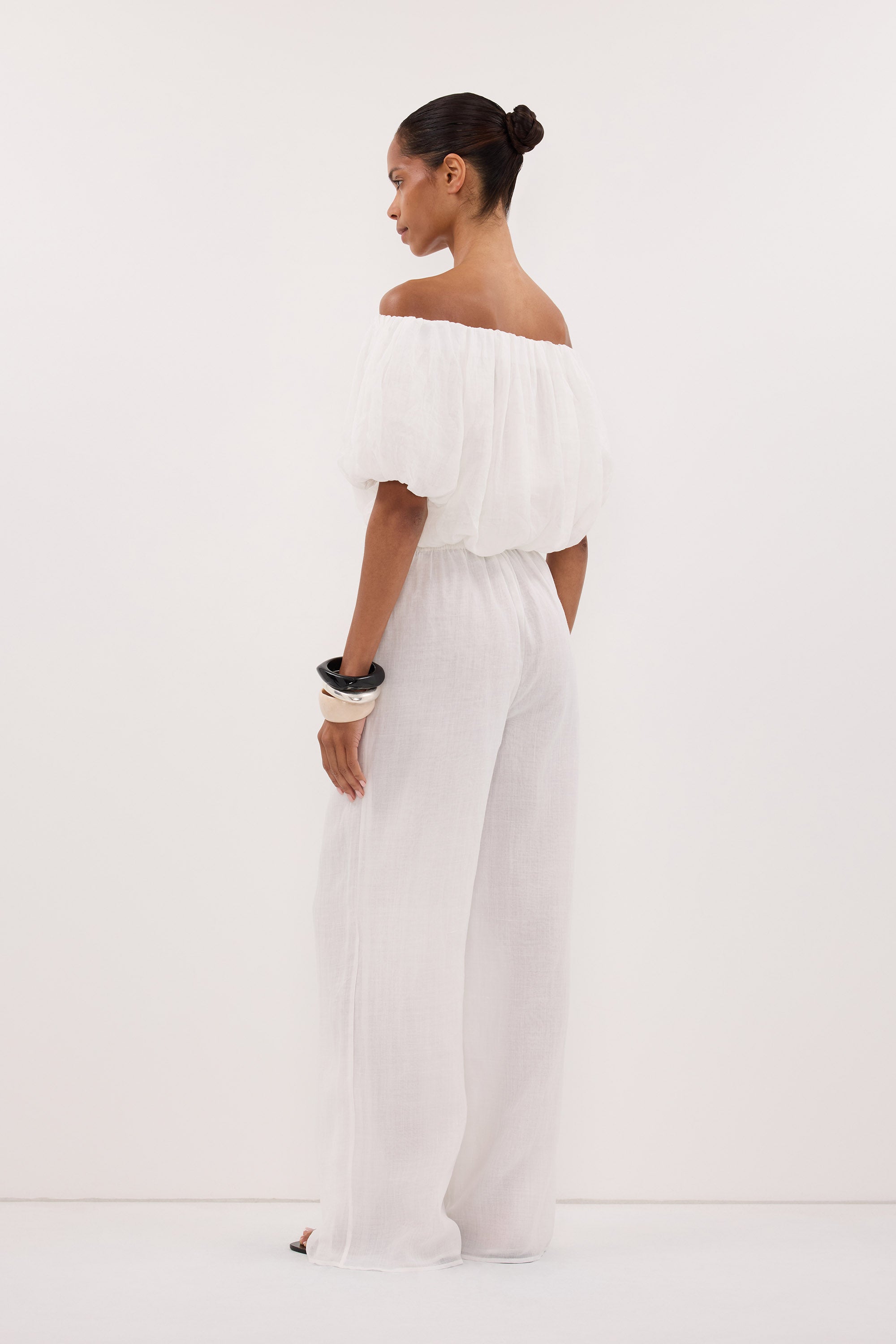 GINNY WHITE RAMIE PANT