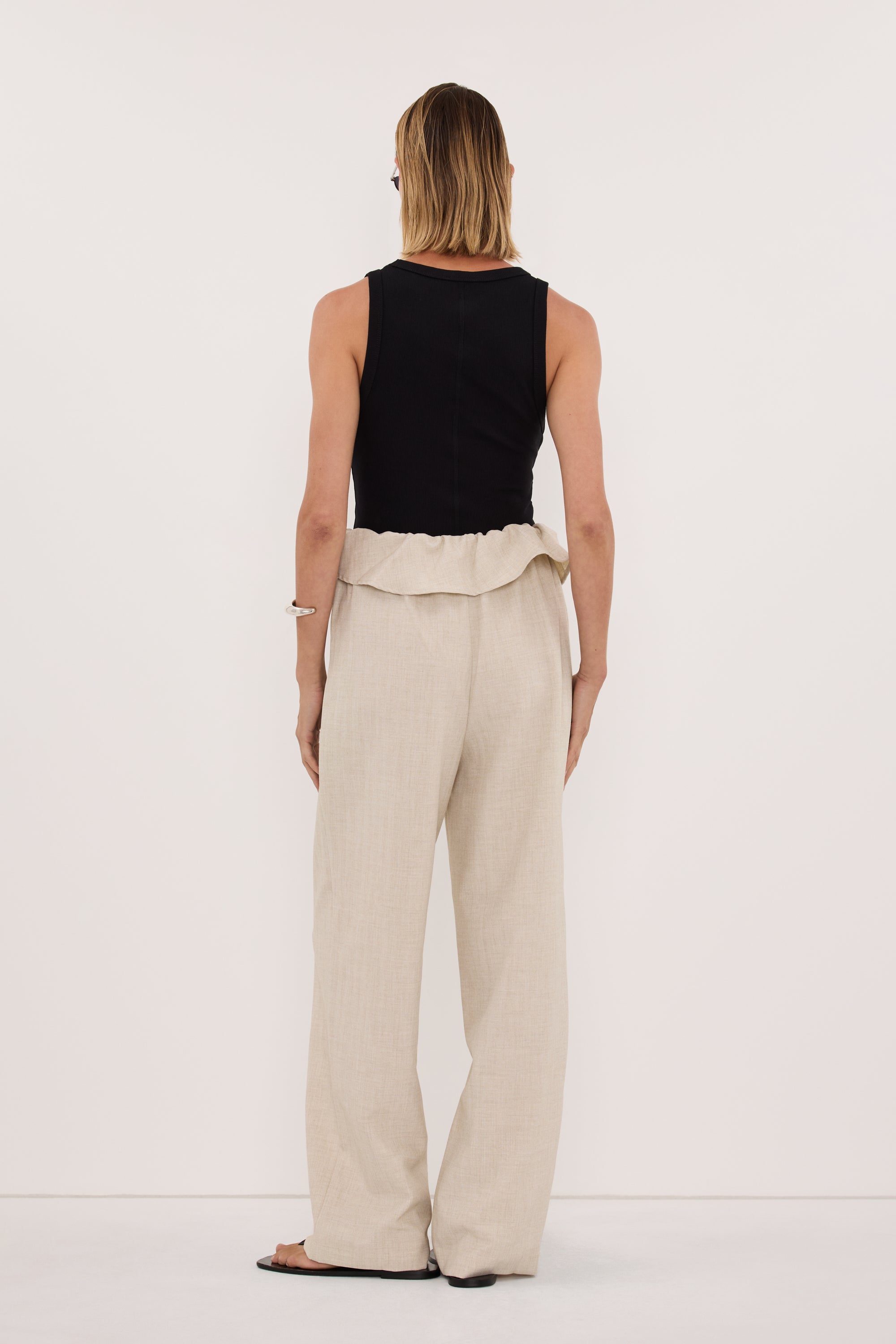 CYRUS NATURAL MARLE FISHERMAN PANT