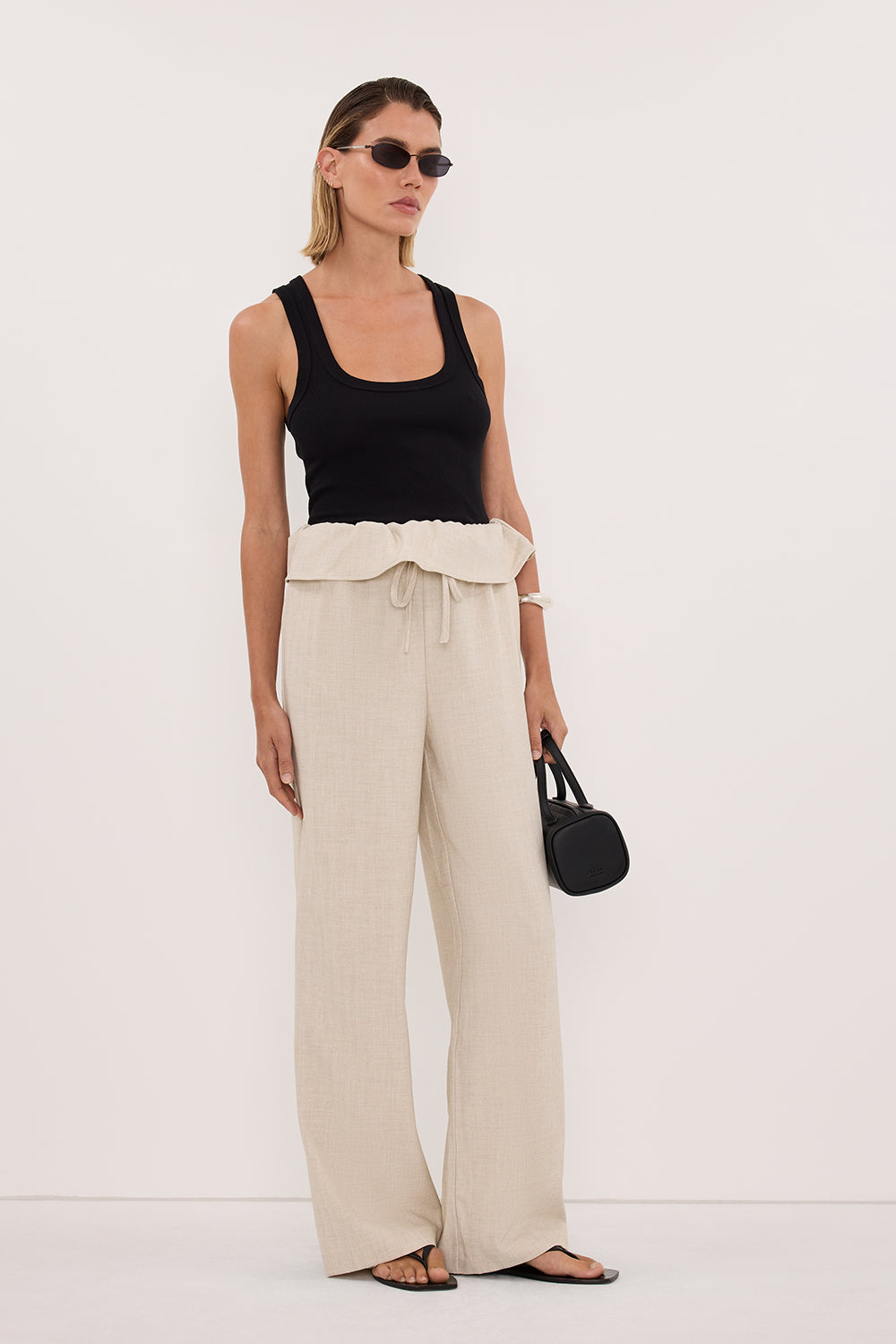 CYRUS NATURAL MARLE FISHERMAN PANT