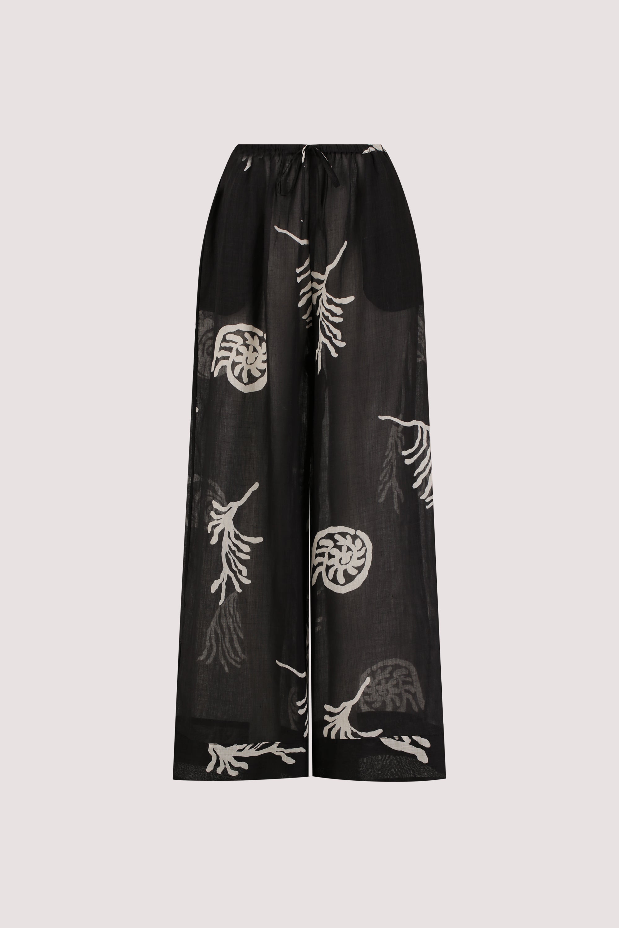 POSITANO BLACK RAMIE PANT